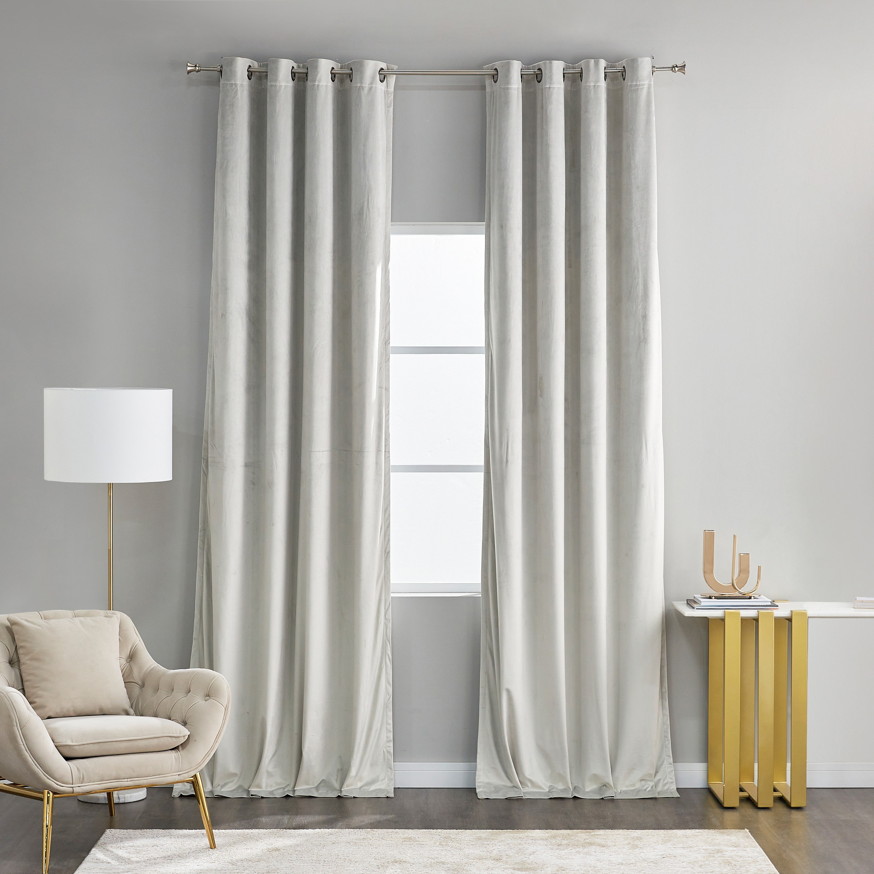 Samara 2-Piece Curtain Set - 135x300 cm-household-windows-curtains-image-1