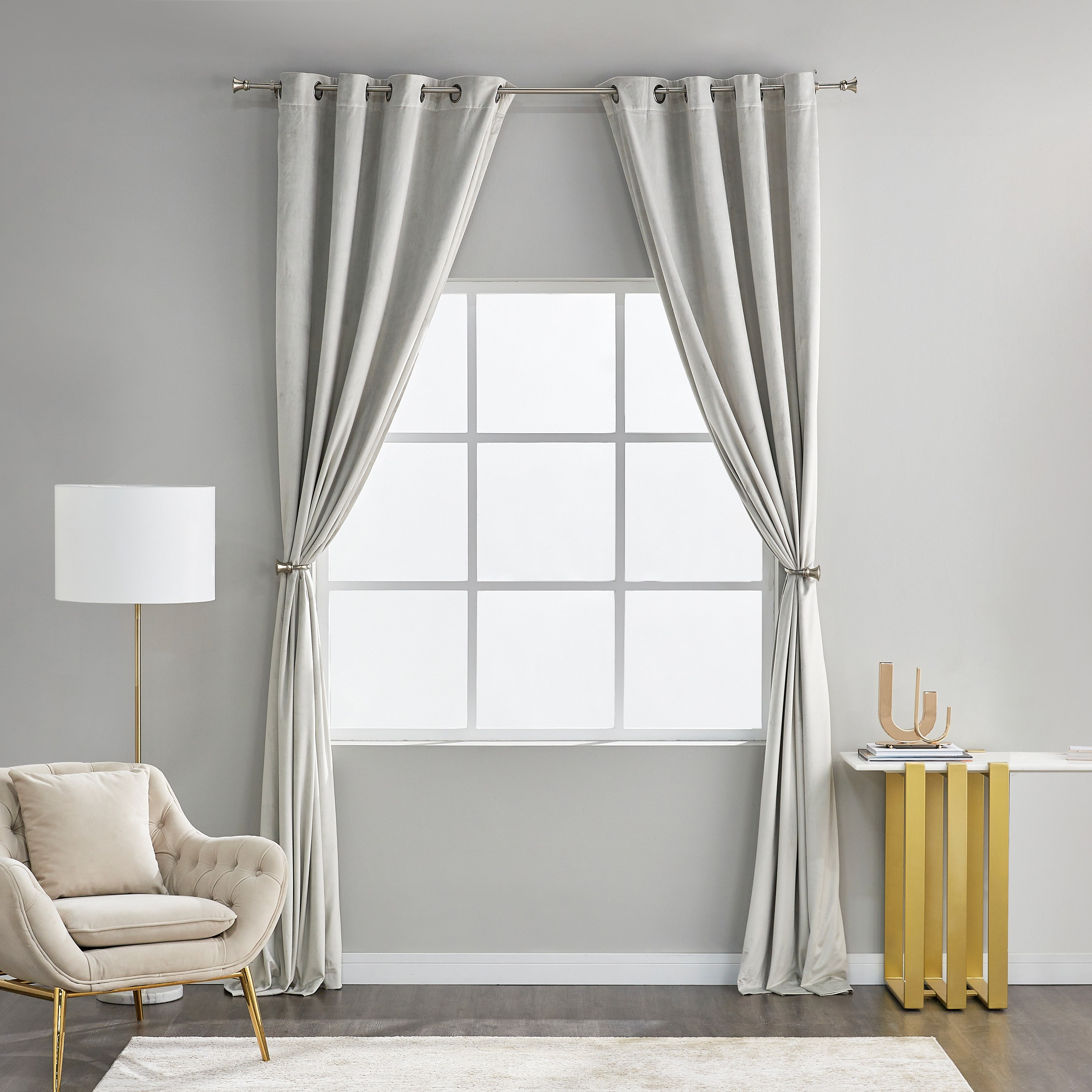 طقم ستائر قطعتين - سمارة- 135x300 سم-household-windows-curtains-image-21