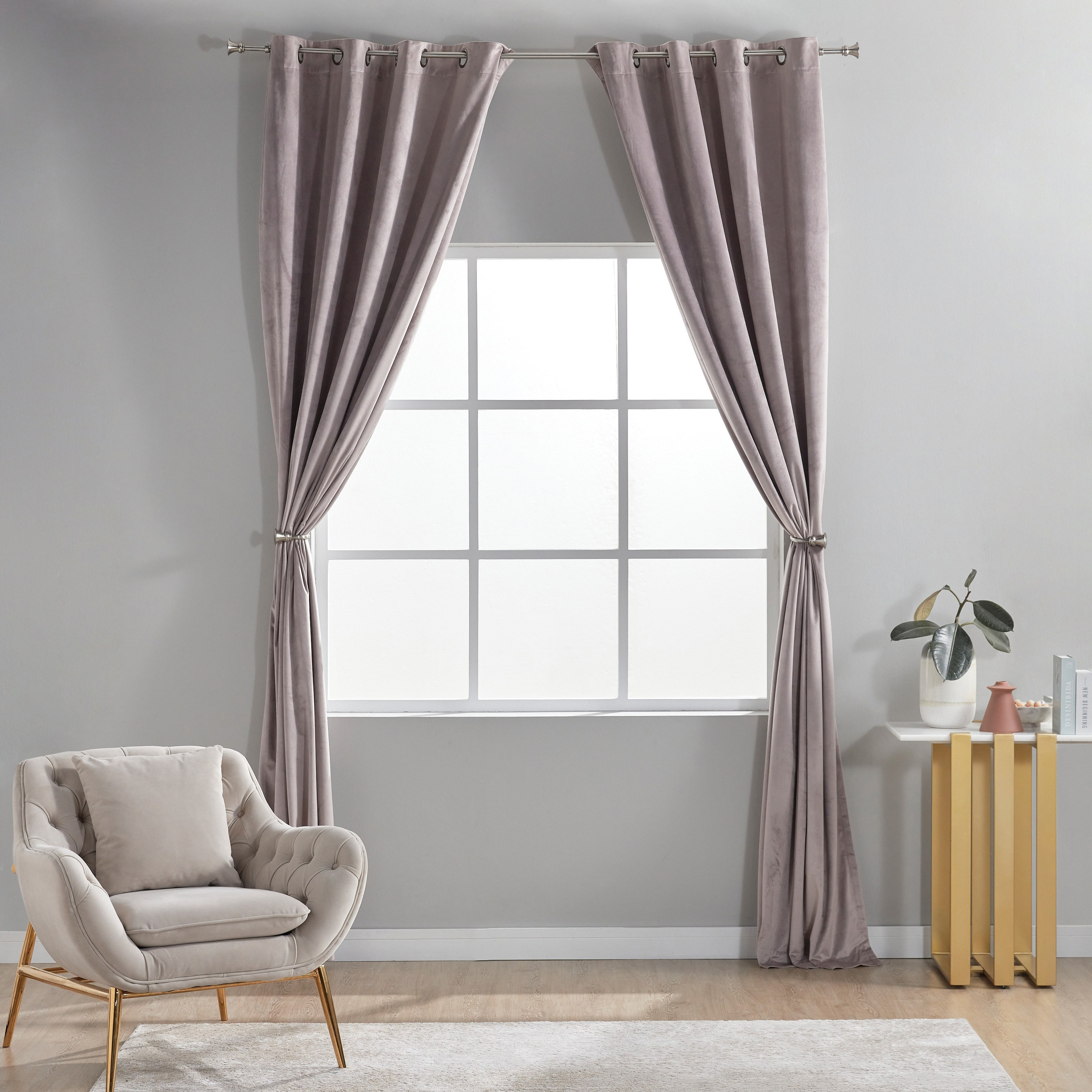طقم ستائر قطعتين - سمارة- 135x300 سم-household-windows-curtains-image-15