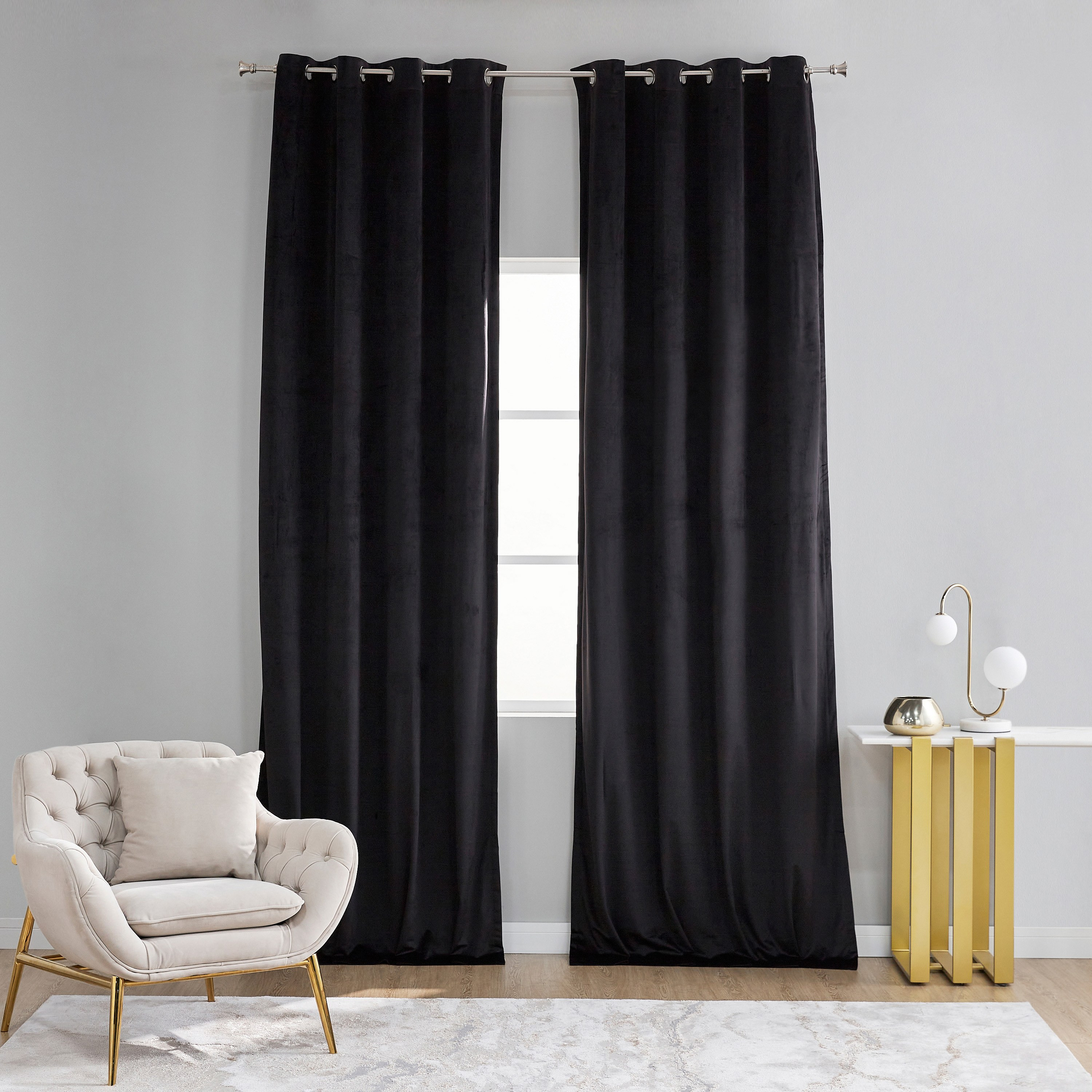 طقم ستائر قطعتين - سمارة- 135x300 سم-household-windows-curtains-image-22