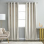 طقم ستارة تعتيم بنقوش قطعتين - آش - 135×240 سم-household-windows-curtains-image-11