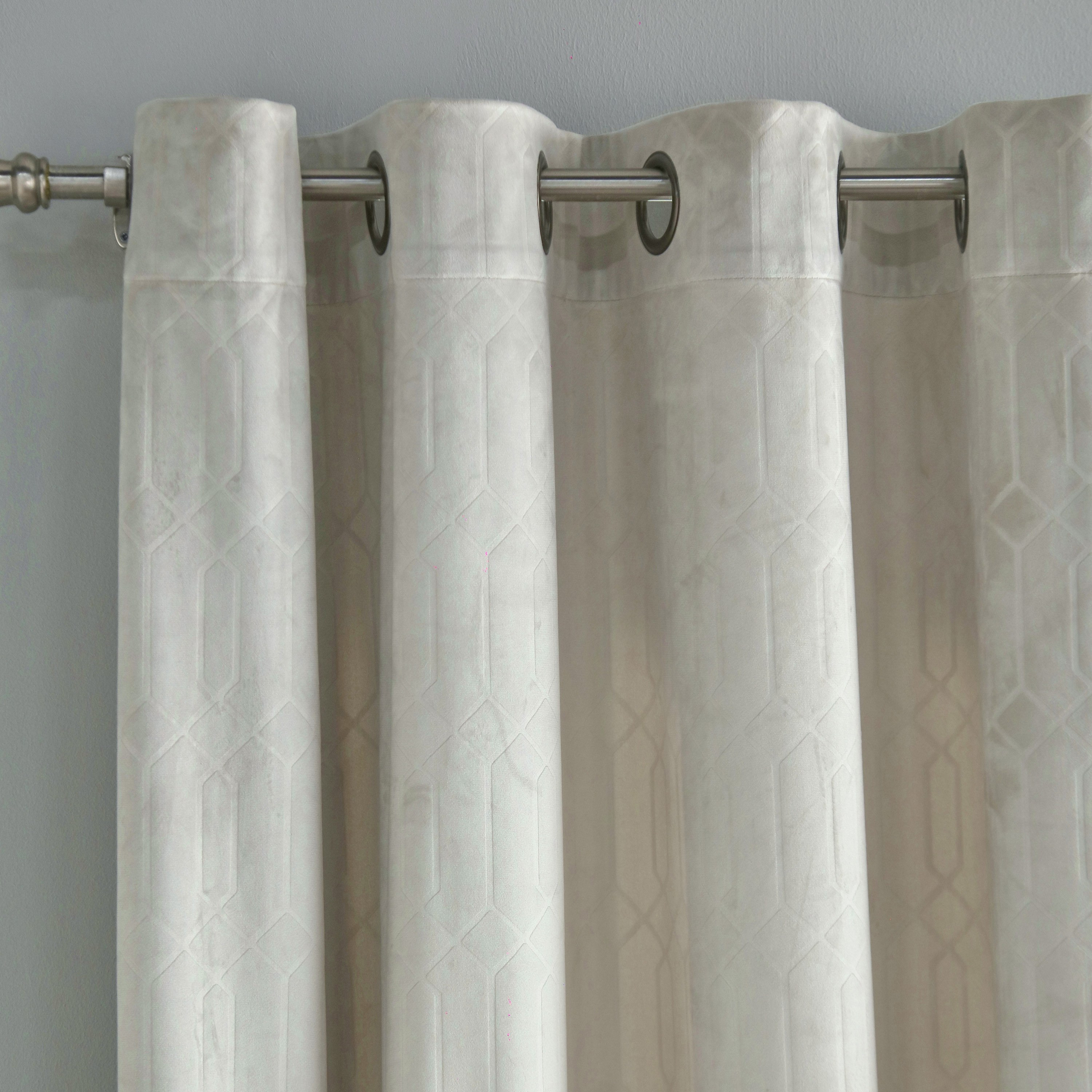Ash 2-Piece Embossed Blackout Curtain Set - 135x240 cm-household-windows-curtains-image-3