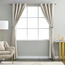 طقم ستارة تعتيم بنقوش قطعتين - آش - 135×240 سم-household-windows-curtains-image-7