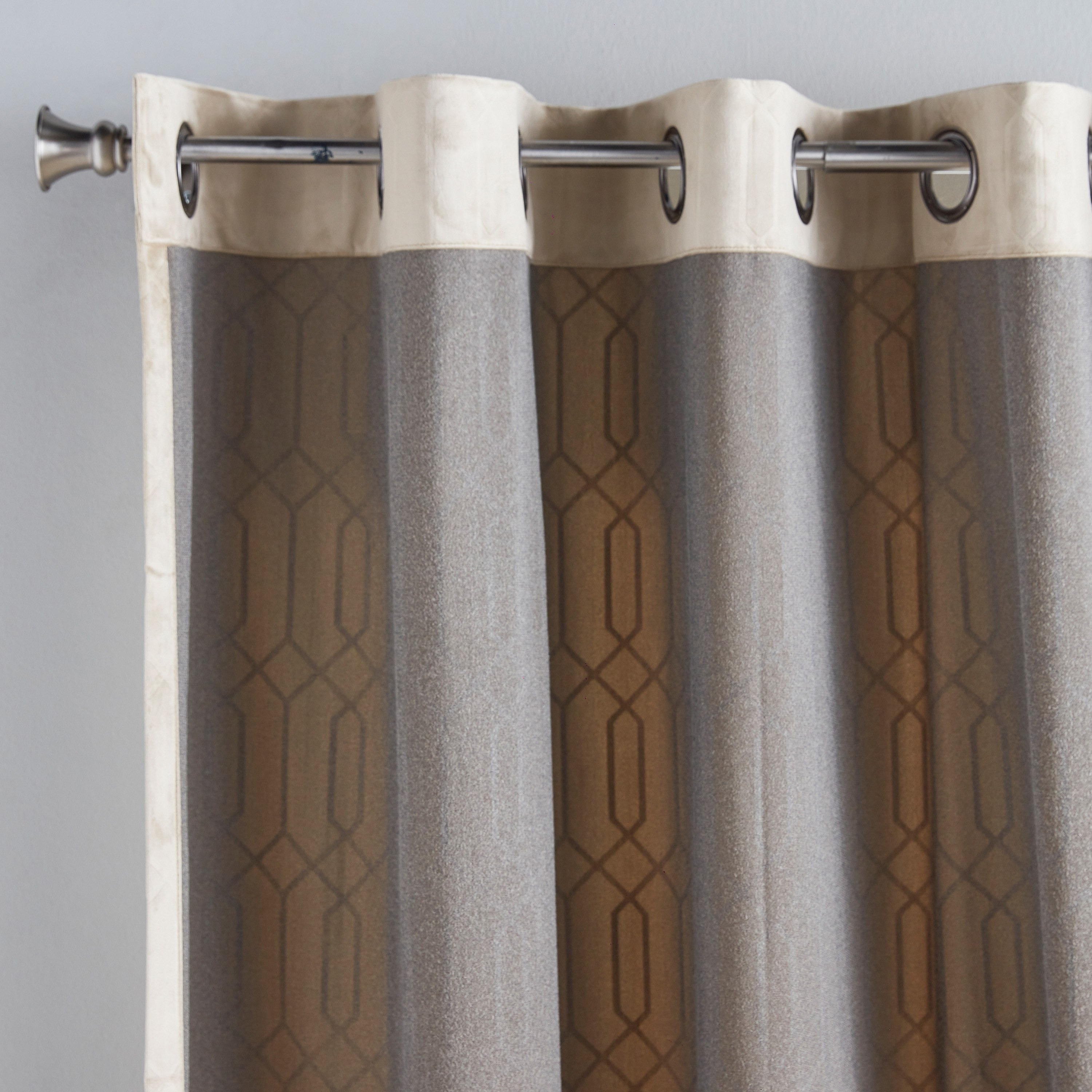 Ash 2-Piece Embossed Blackout Curtain Set - 135x240 cm-household-windows-curtains-image-5
