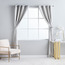 طقم ستارة تعتيم بنقوش قطعتين - آش - 135×240 سم-household-windows-curtains-image-1