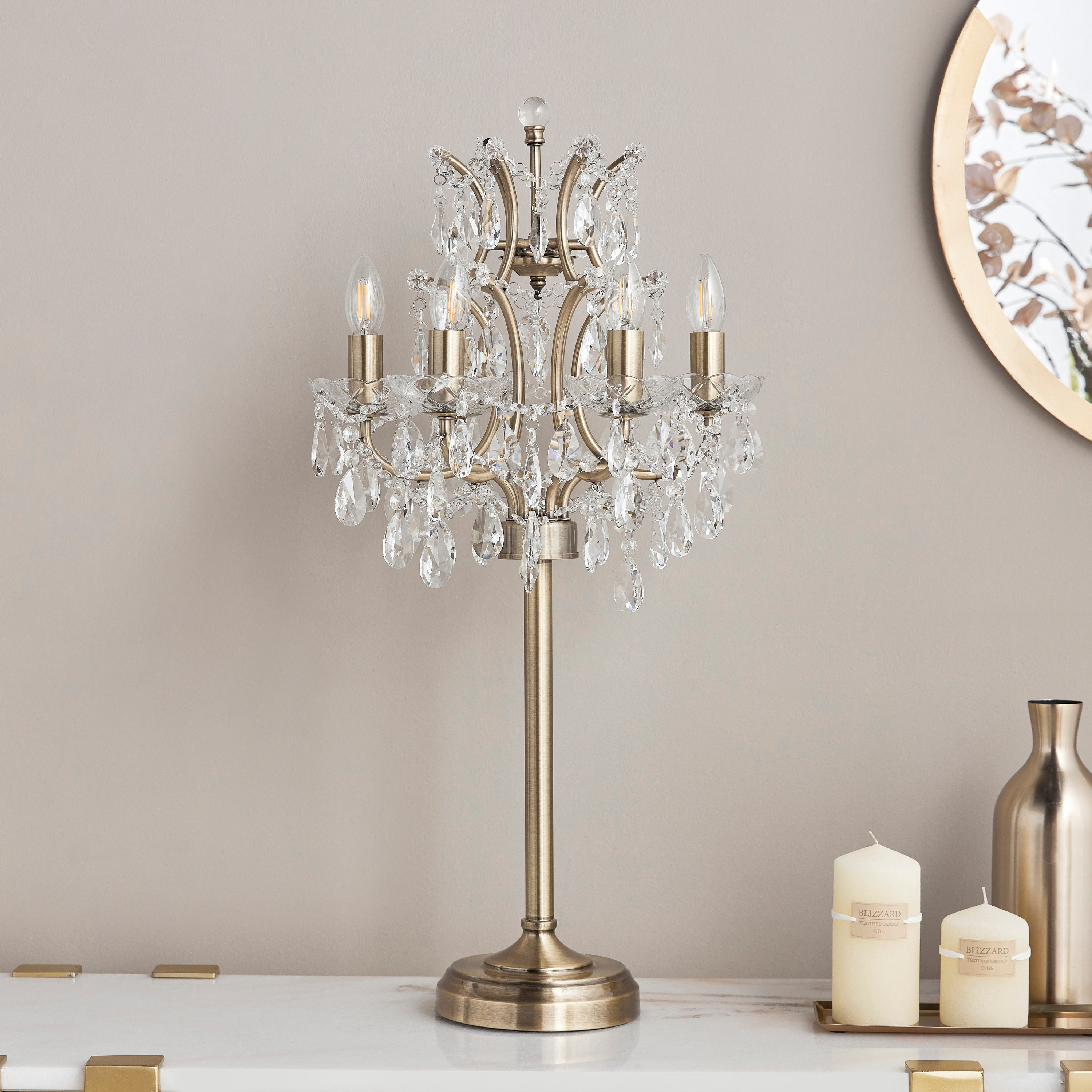 Alice Crystal Table Lamp - 81 cm