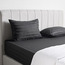 شرشف مطاطي كامل قطن ساتن بيما بعدد خيوط 525 - ساتن سترايب  - 120x200 سم-household-bedding-sheetsandpillowcases-fittedsheets-image-6