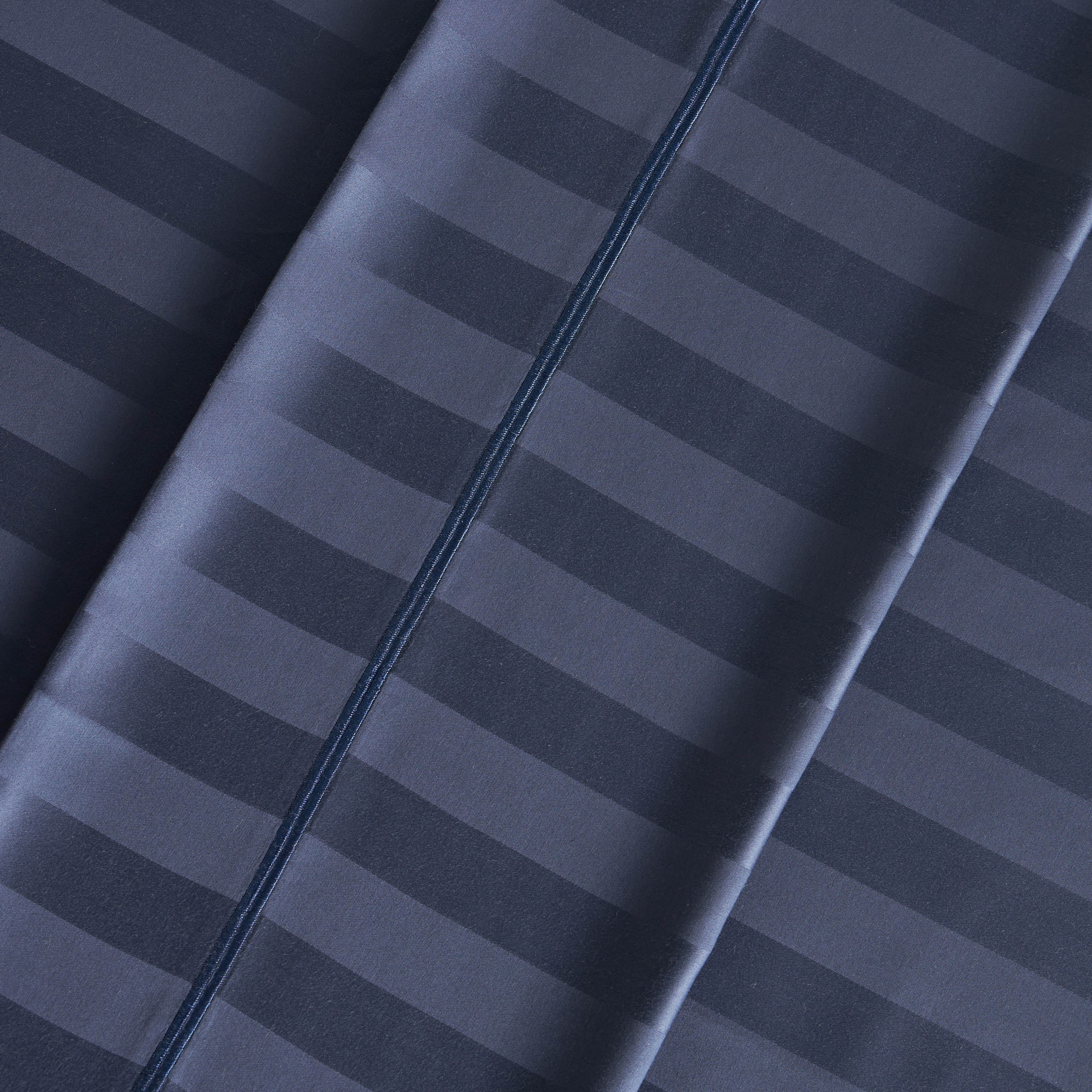Satin Stripe Pima Cotton Sateen 525 Thread Count Super King Flat Sheet - 260x270 cm-household-bedding-sheetsandpillowcases-flatsheets-image-2