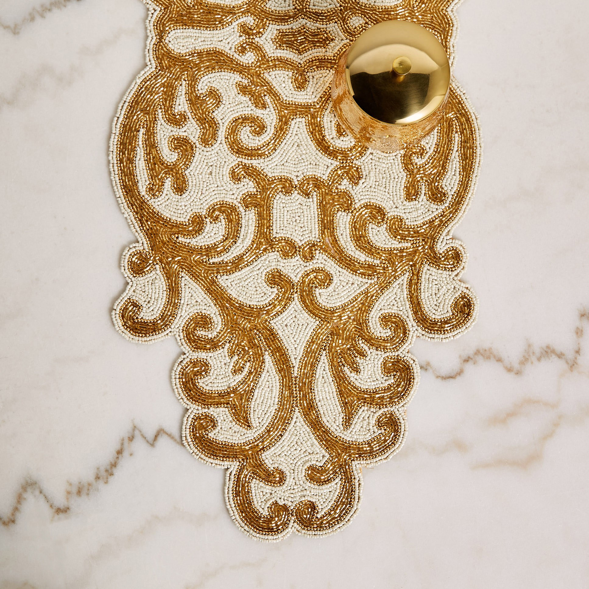 Ariana Beaded Table Runner - 91x33 cm