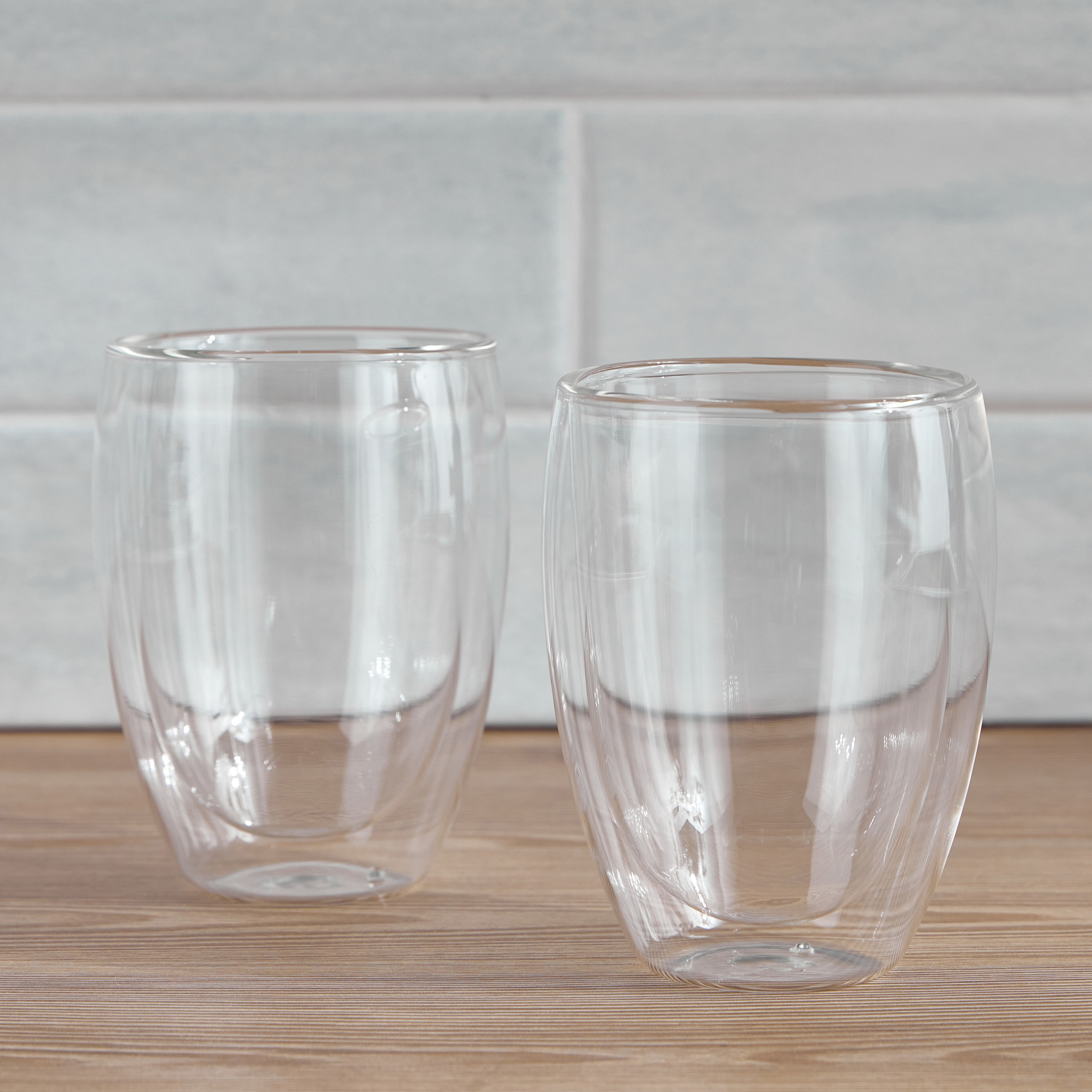 Cafe Borosilicate 2-Piece Double Wall Glass Set - 350 ml-household-dining-glassware-drinkingglasses-image-1