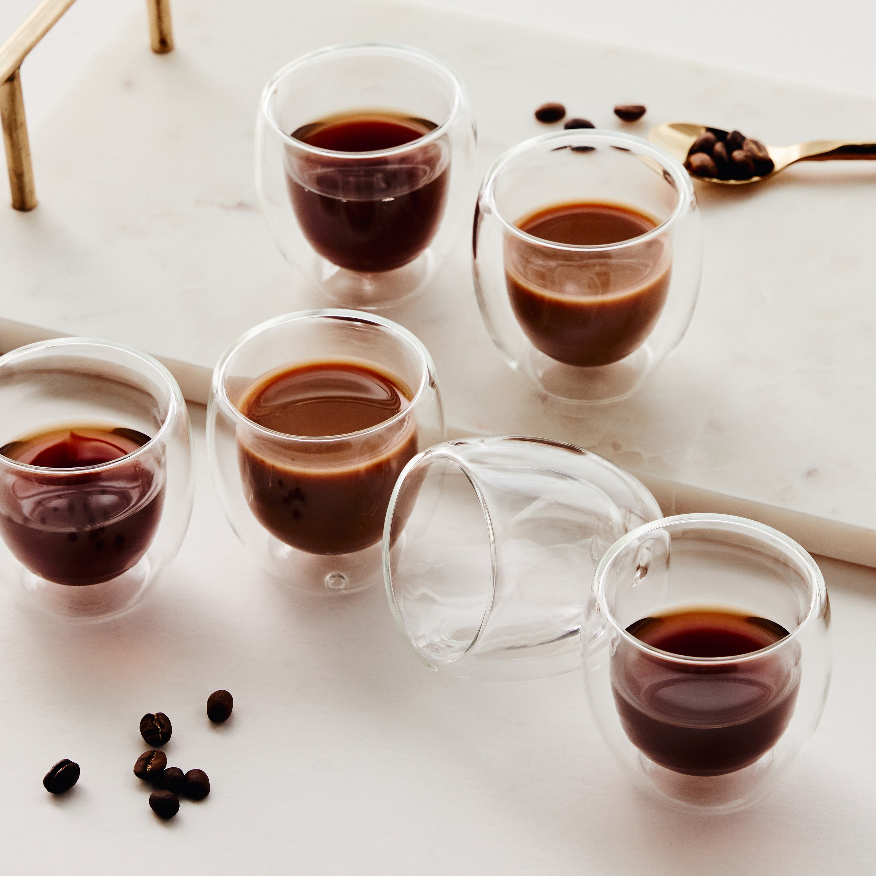 Cafe Borosilicate 6-Piece Glass Set - 80 ml-household-dining-teaandcoffee-teaandcoffeesets-image-2