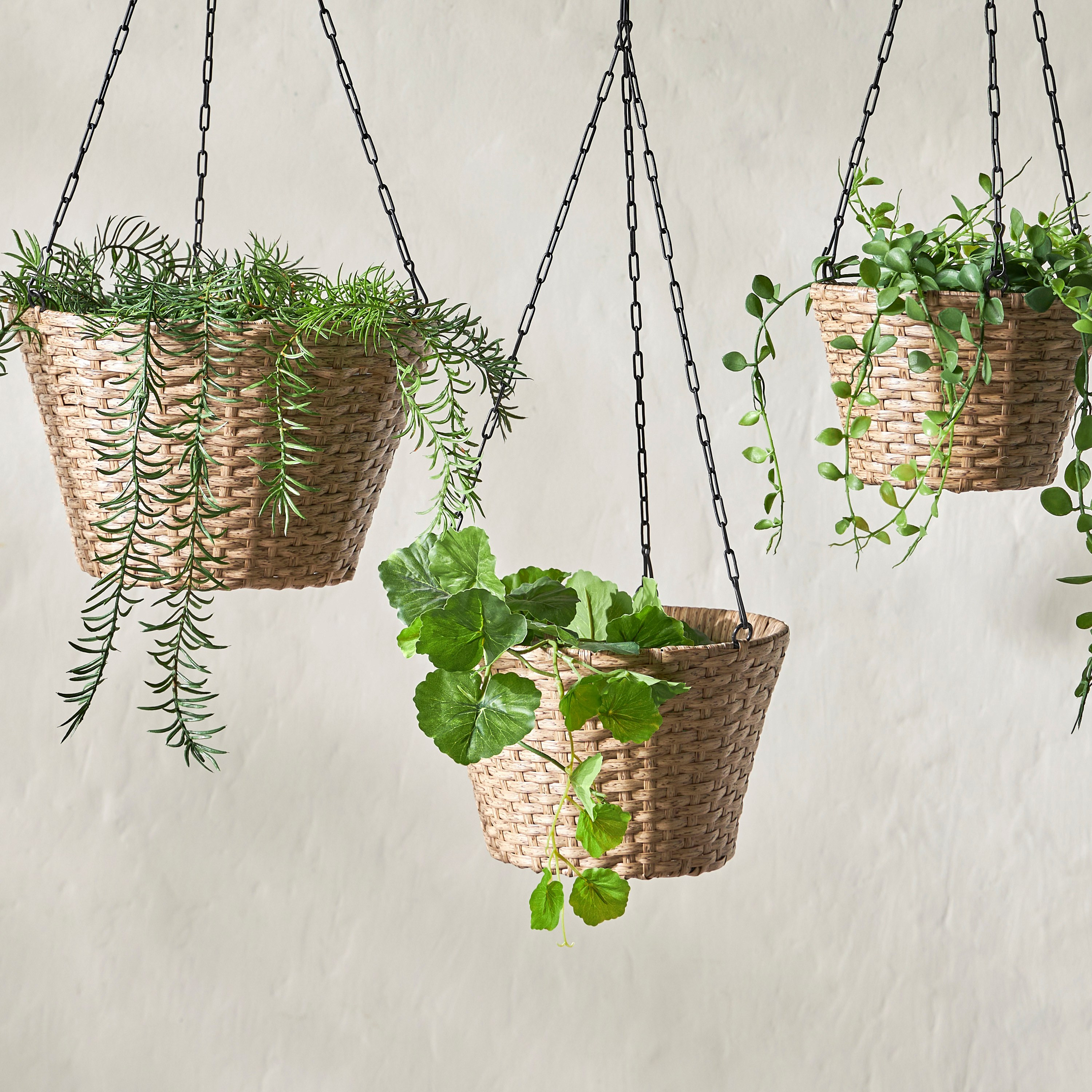 Alfresco Rattan Hanging Planter - 13 cm-household-gardenandoutdoor-potsandplanters-hangingplanters-image-3