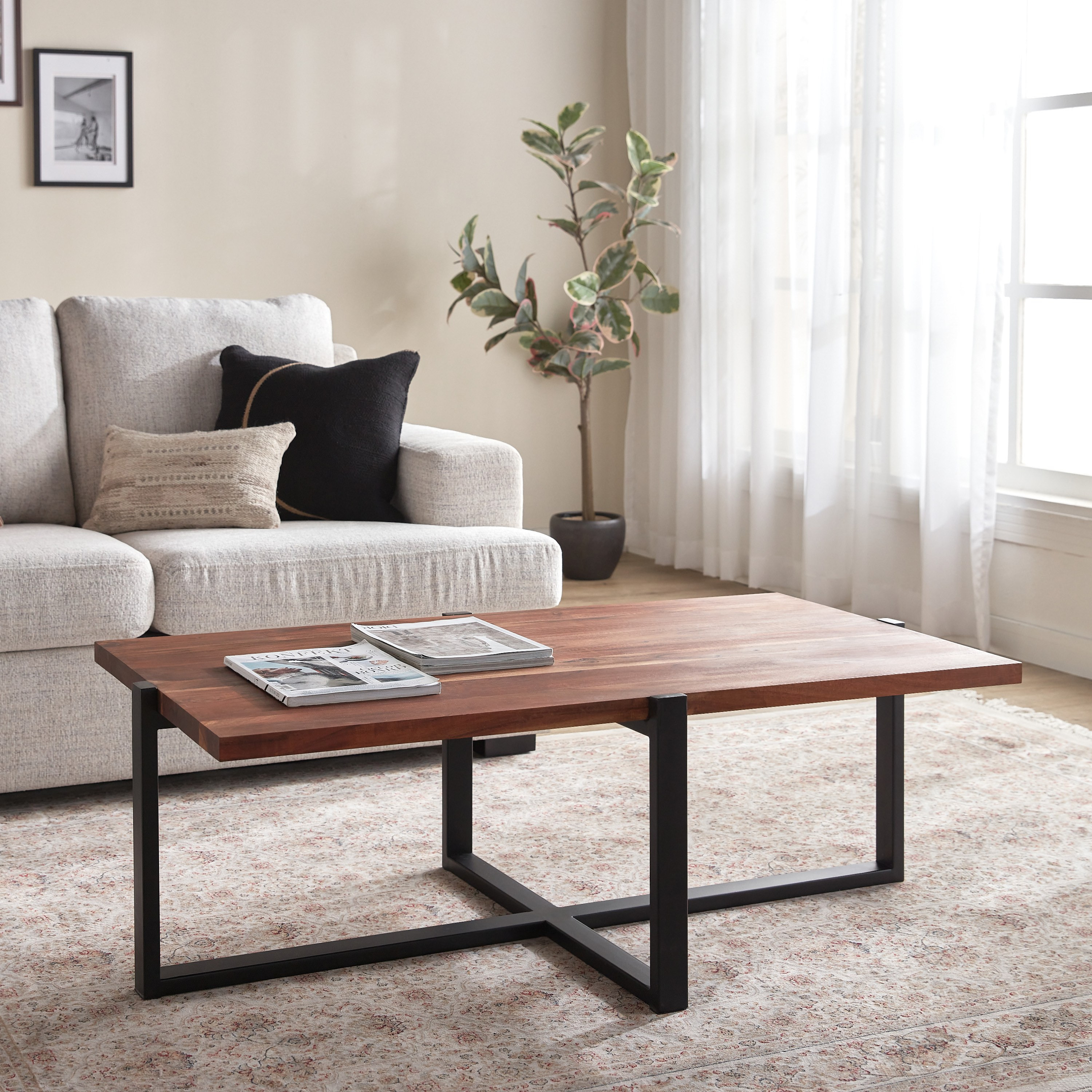 Acacia wood online coffee table