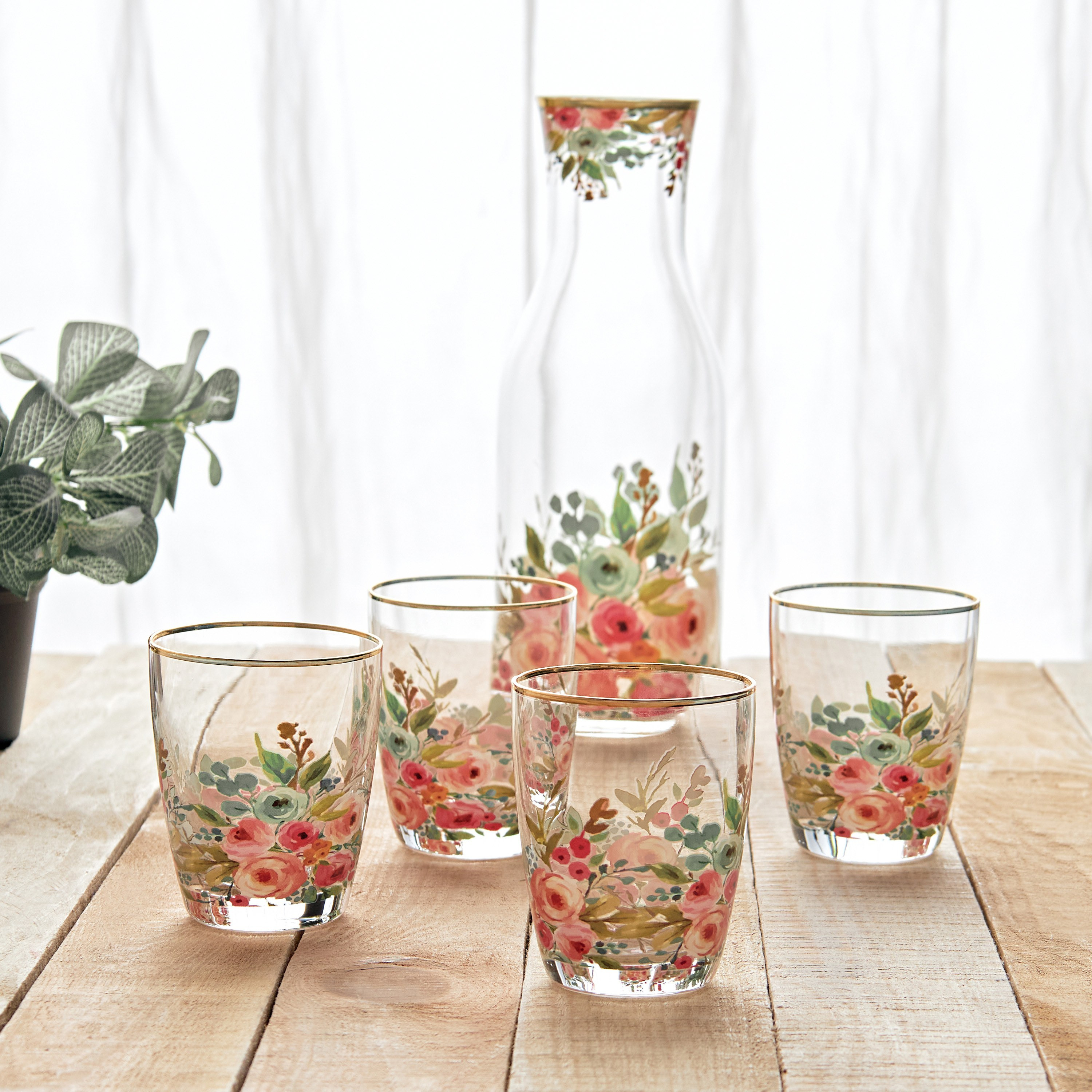 Artful Bloom 5-Piece Carafe Set - 1.4 L