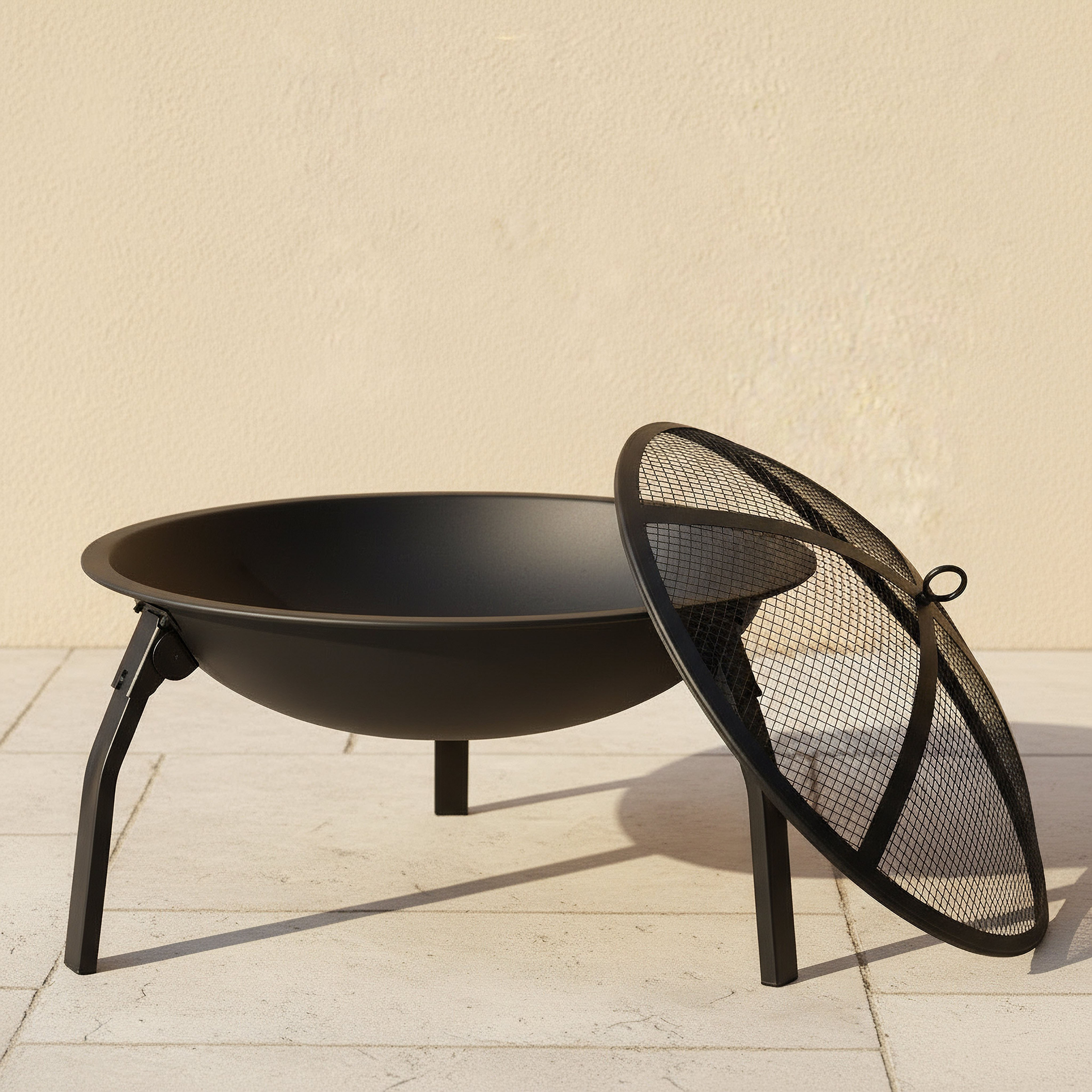 Fotia Metal Firepit - 56cm-household-gardenandoutdoor-outdoor-image-2