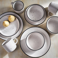 Hanzo 16-Piece Ceramic Dinner Set - Serves 4