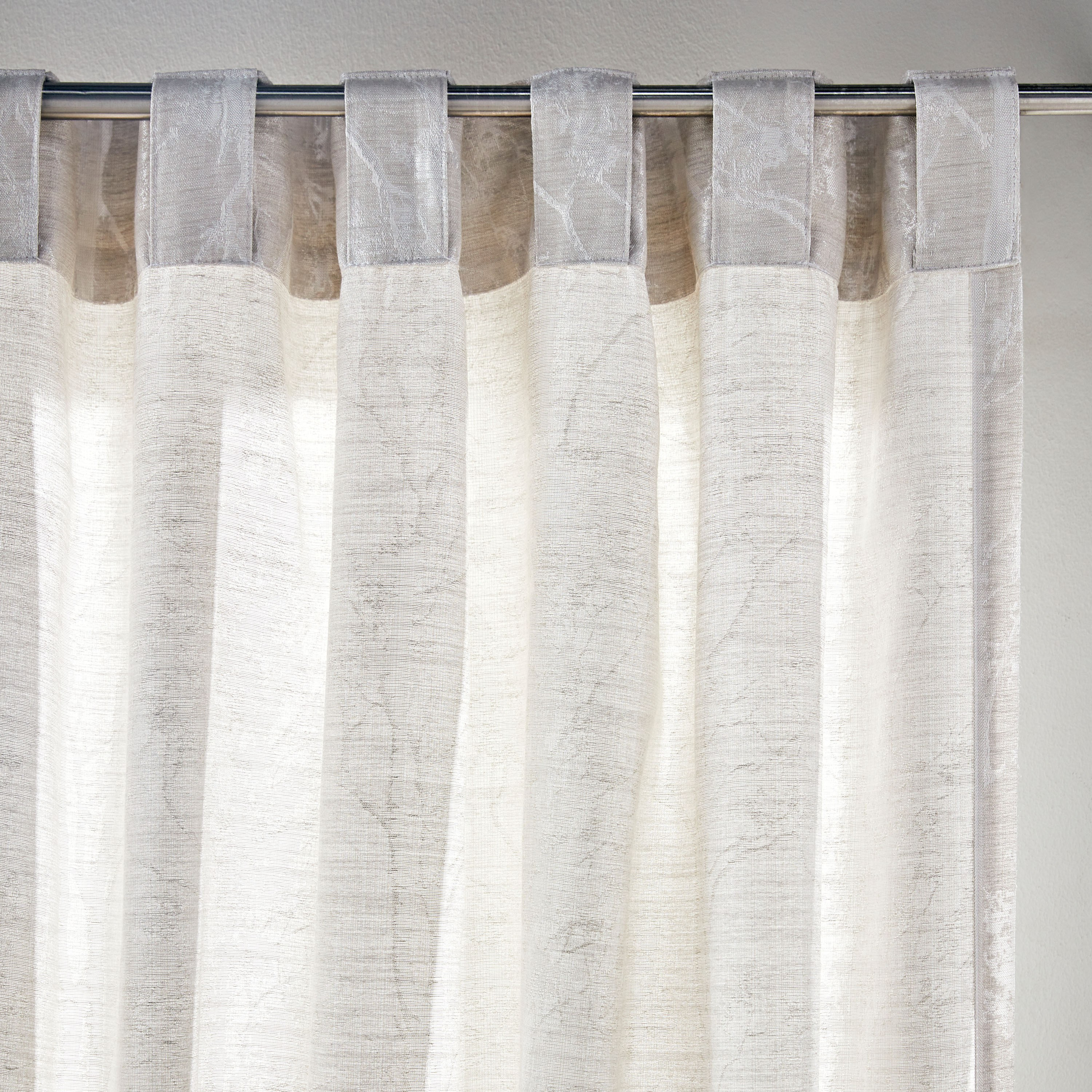 طقم ستائر غير مبطنة قطعتين - دوفر - 240x135 سم-household-windows-curtains-image-4