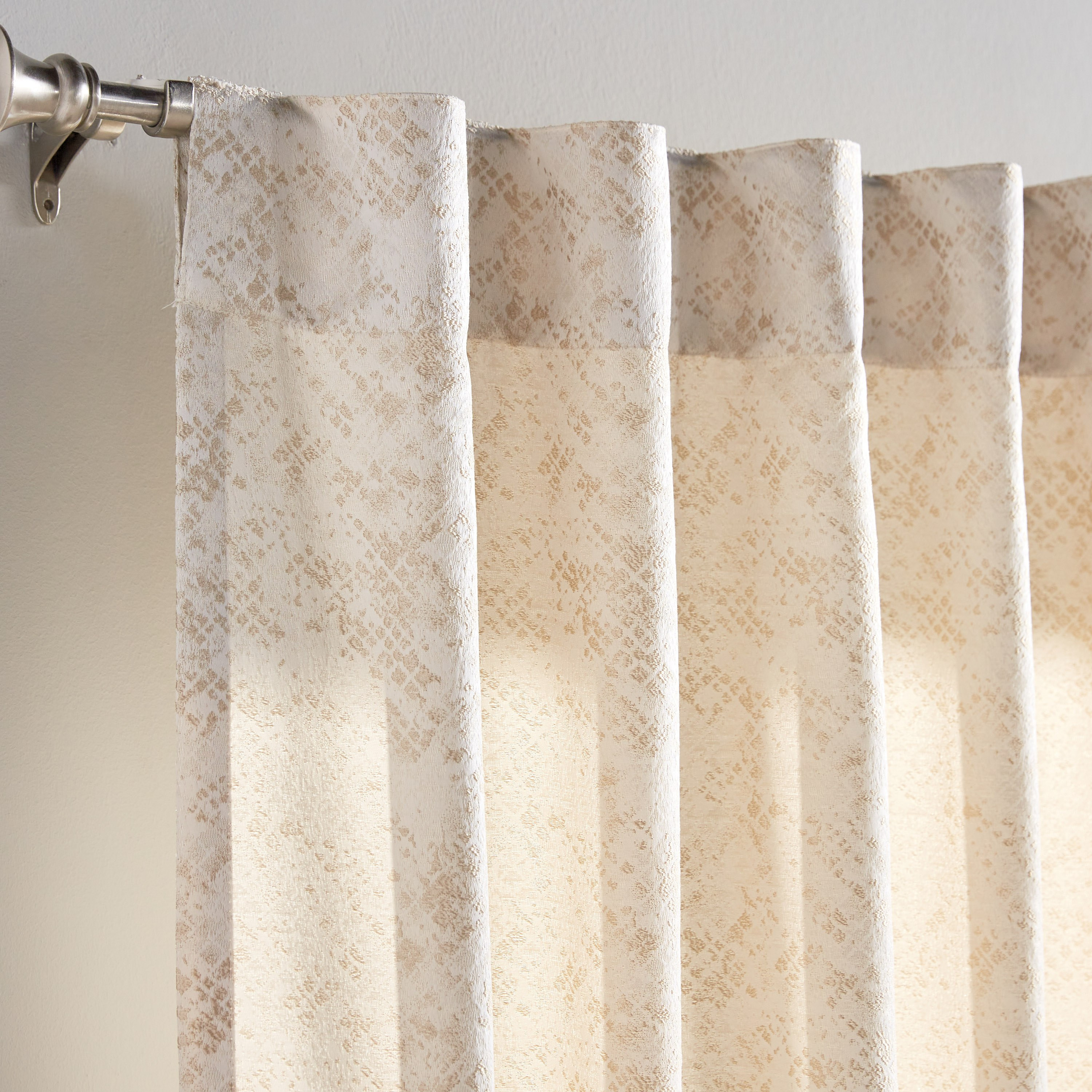 طقم ستائر غير مبطنة قطعتين - ستون - 240x135 سم-household-windows-curtains-image-2