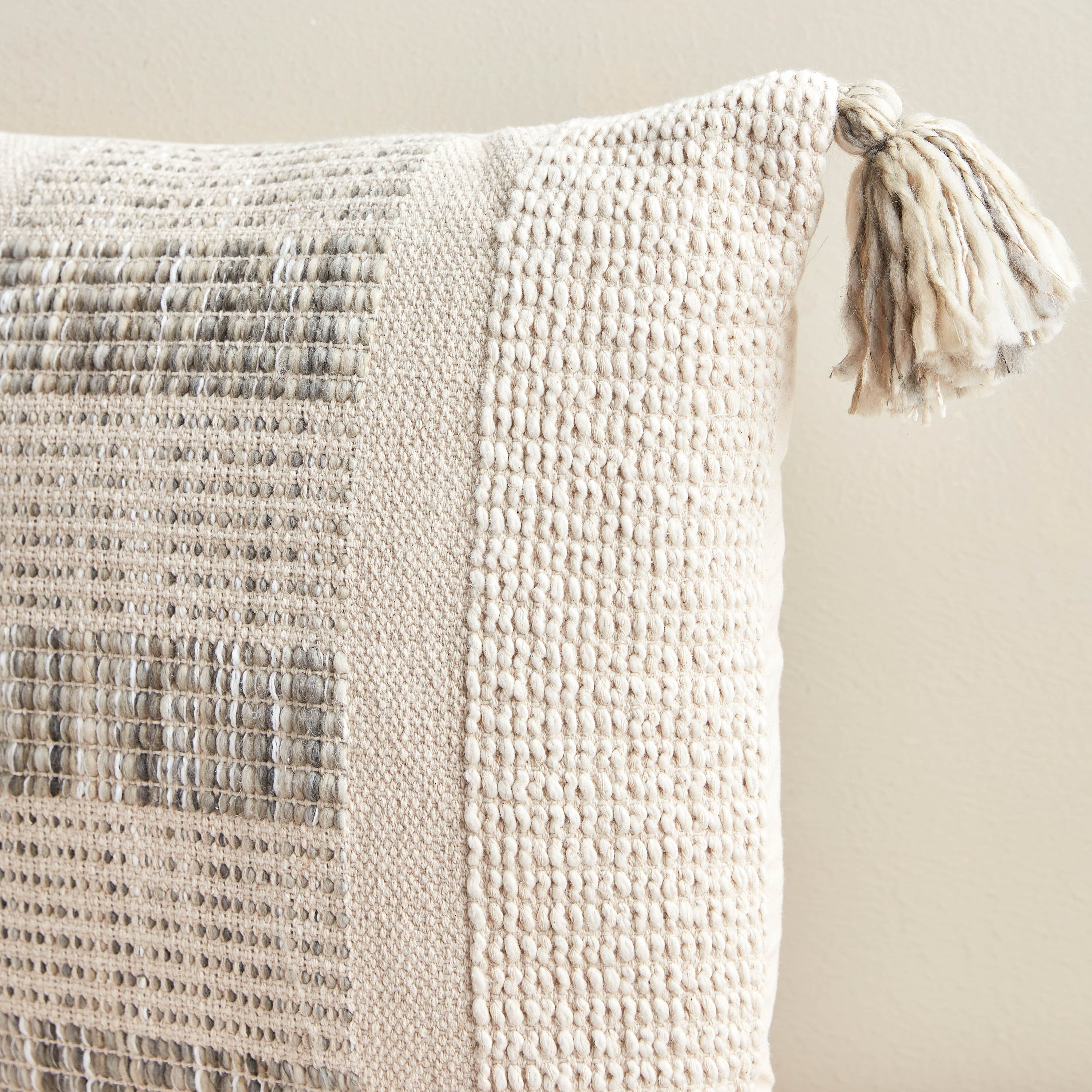 Jasper Pom Pom Filled Cushion - 50x50 cm-household-cushionsandthrows-filledcushions-decorativecushions-image-2