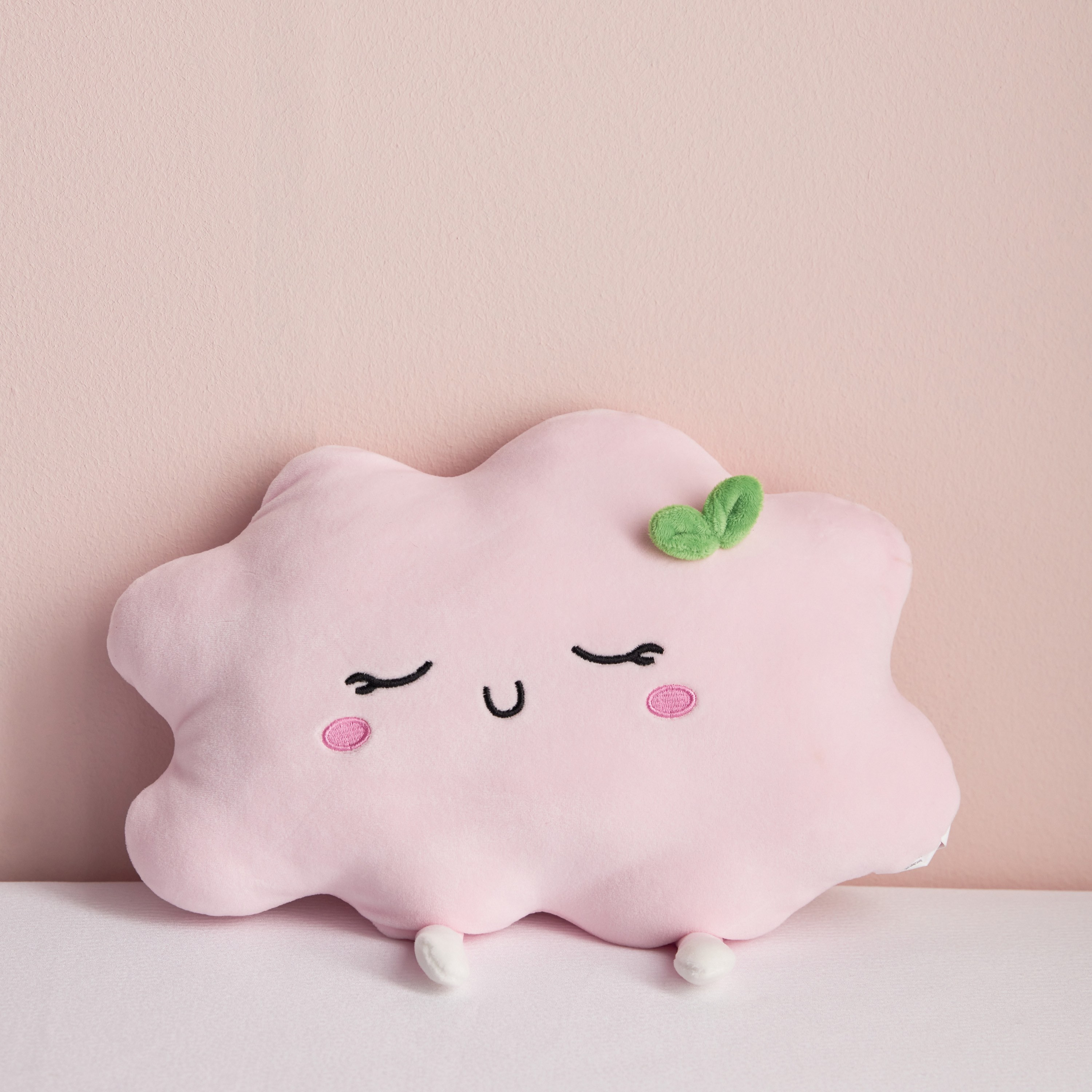 وسادة محشوة على شكل سحابة مبتسمة - كورا - 31x23 سم-baby-nursery-babybedding-image-1