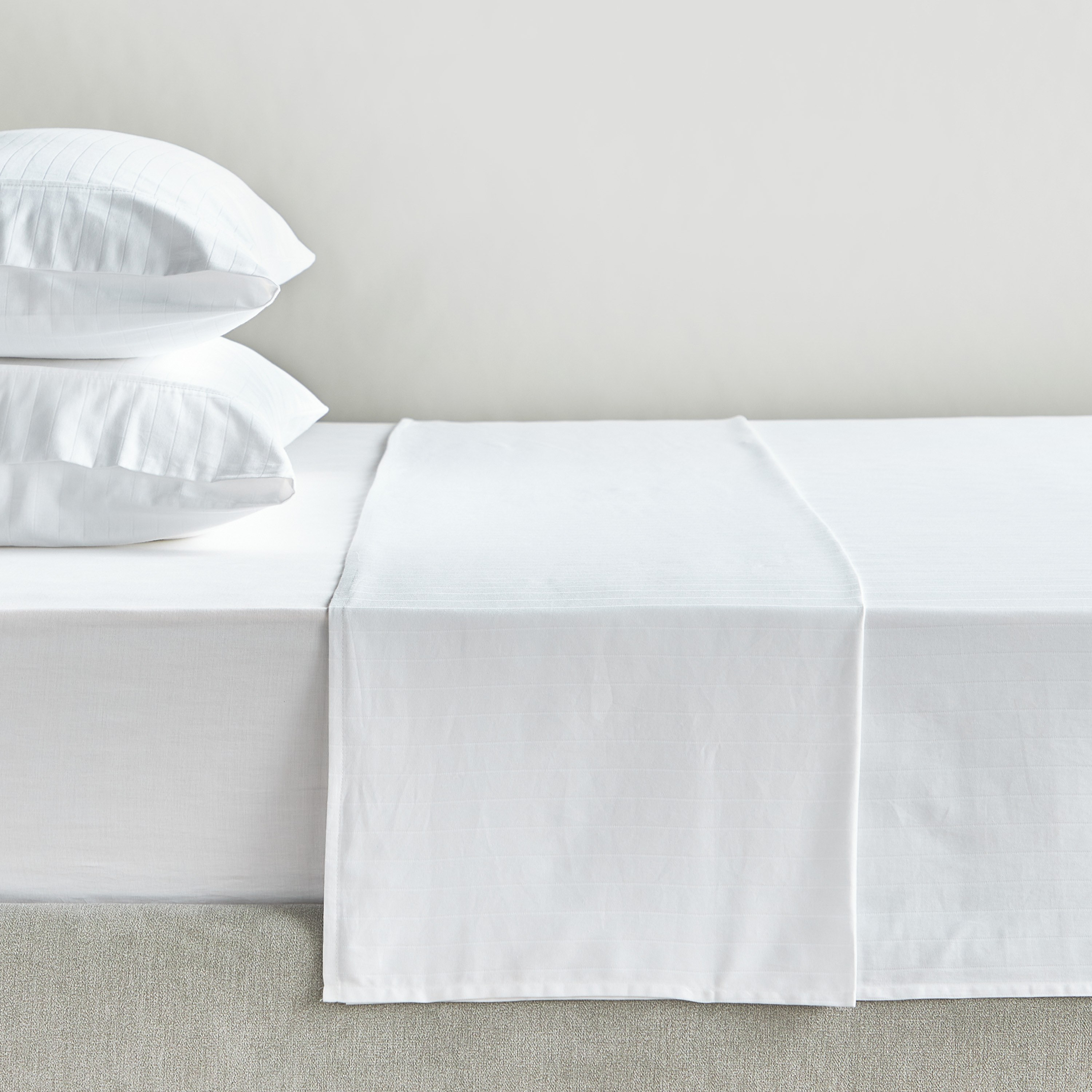 Hampton Cotton Sateen 220 Thread Count Super King Flat Sheet - 260x270 cm-household-bedding-sheetsandpillowcases-flatsheets-image-1