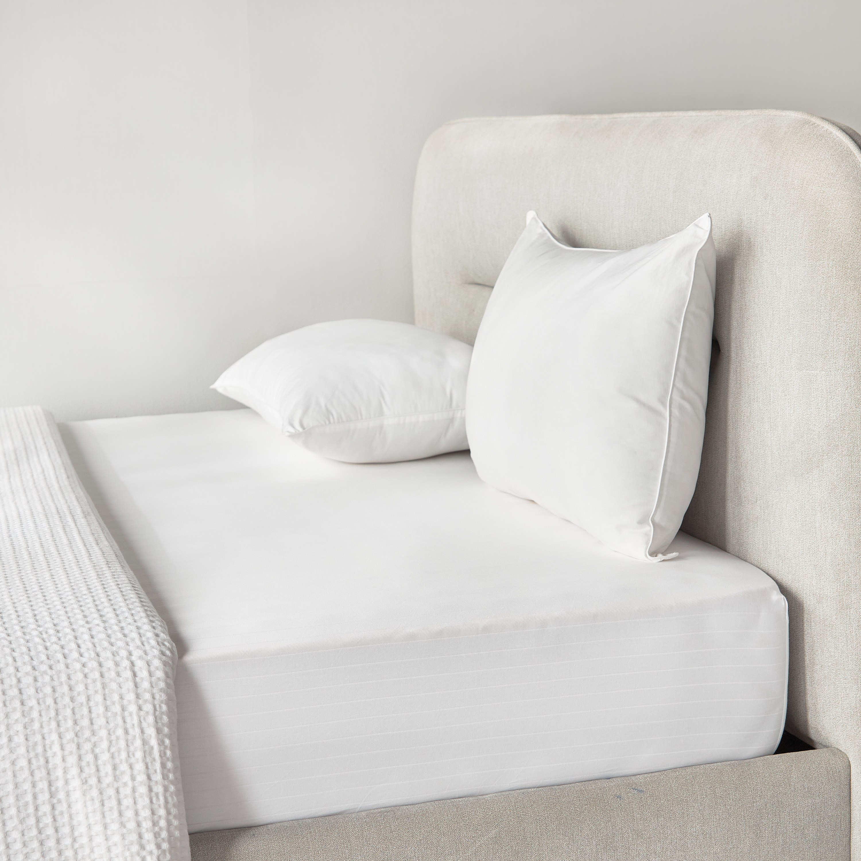 Hampton Cotton Sateen 220 Thread Count King Fitted Sheet - 180x205 cm-household-bedding-sheetsandpillowcases-fittedsheets-image-4