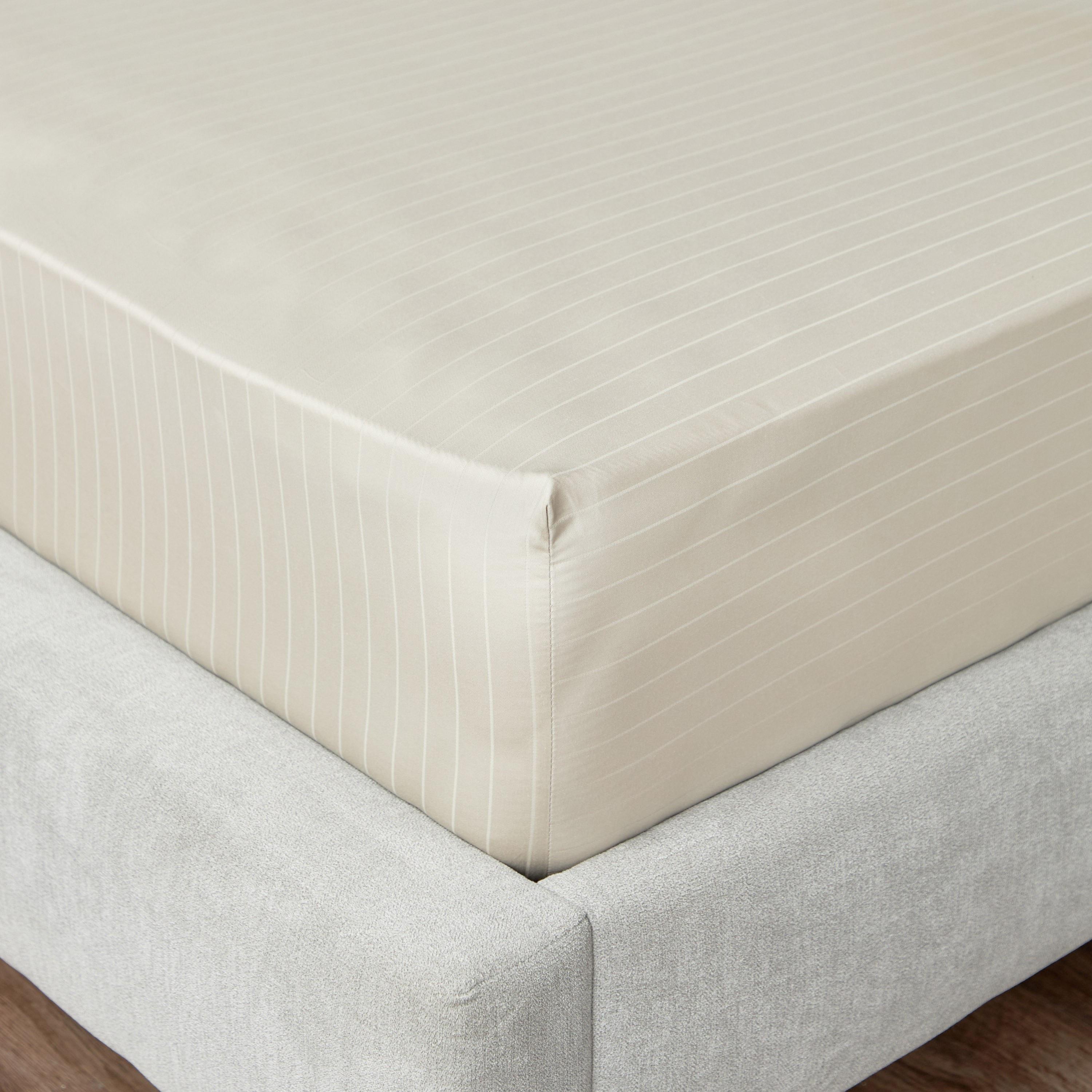 شرشف مطاطي فردي عدد خيوط 220 قطن ساتين - هامبتون - 90x200 سم-household-bedding-sheetsandpillowcases-fittedsheets-image-4