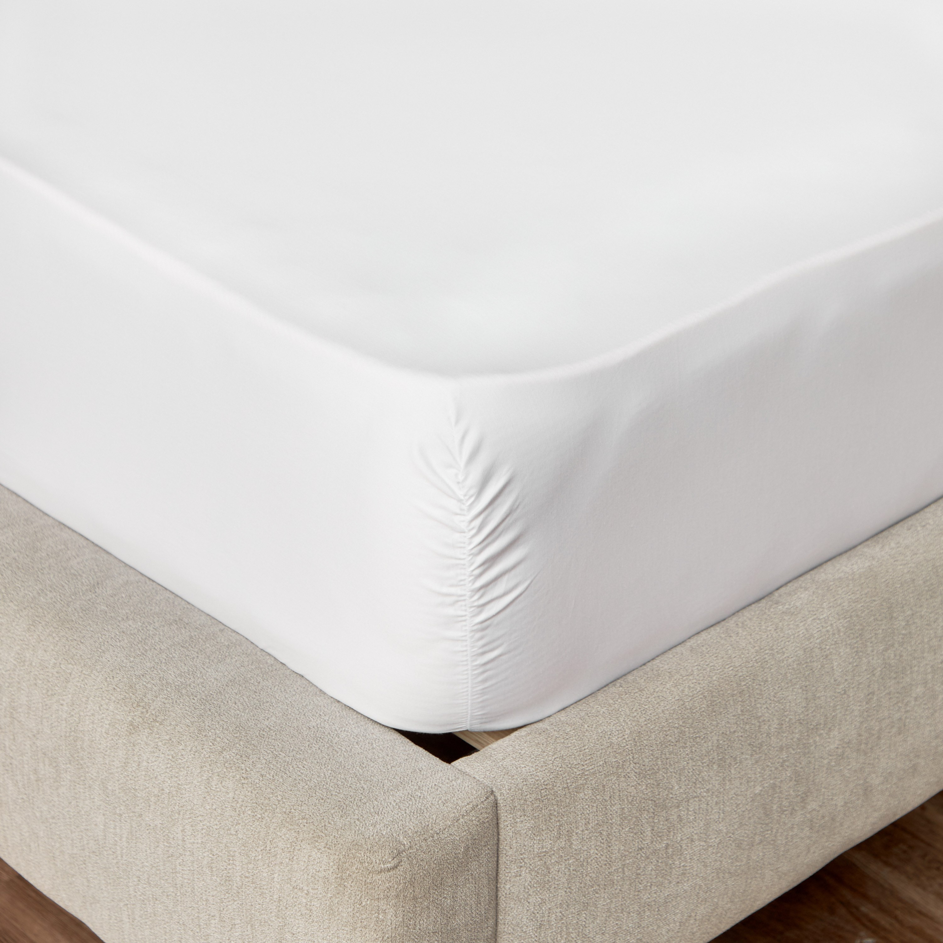 Versailles Egyptian Cotton Sateen 800 Thread Count King Fitted Sheet - 180x205 cm-household-bedding-sheetsandpillowcases-fittedsheets-image-1