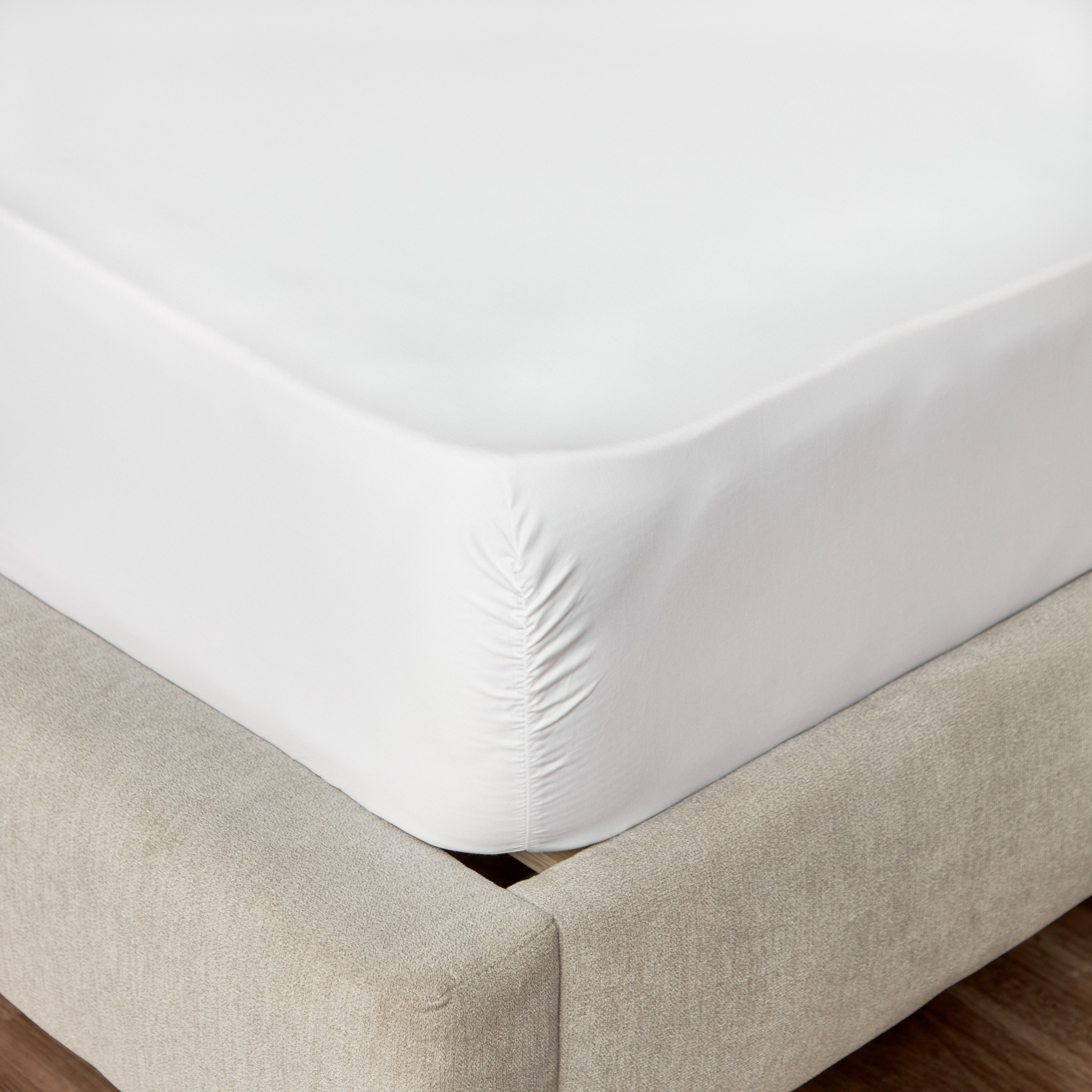 Versailles Egyptian Cotton Sateen 800 Thread Count Super King Fitted Sheet - 200x205 cm-household-bedding-sheetsandpillowcases-fittedsheets-image-1