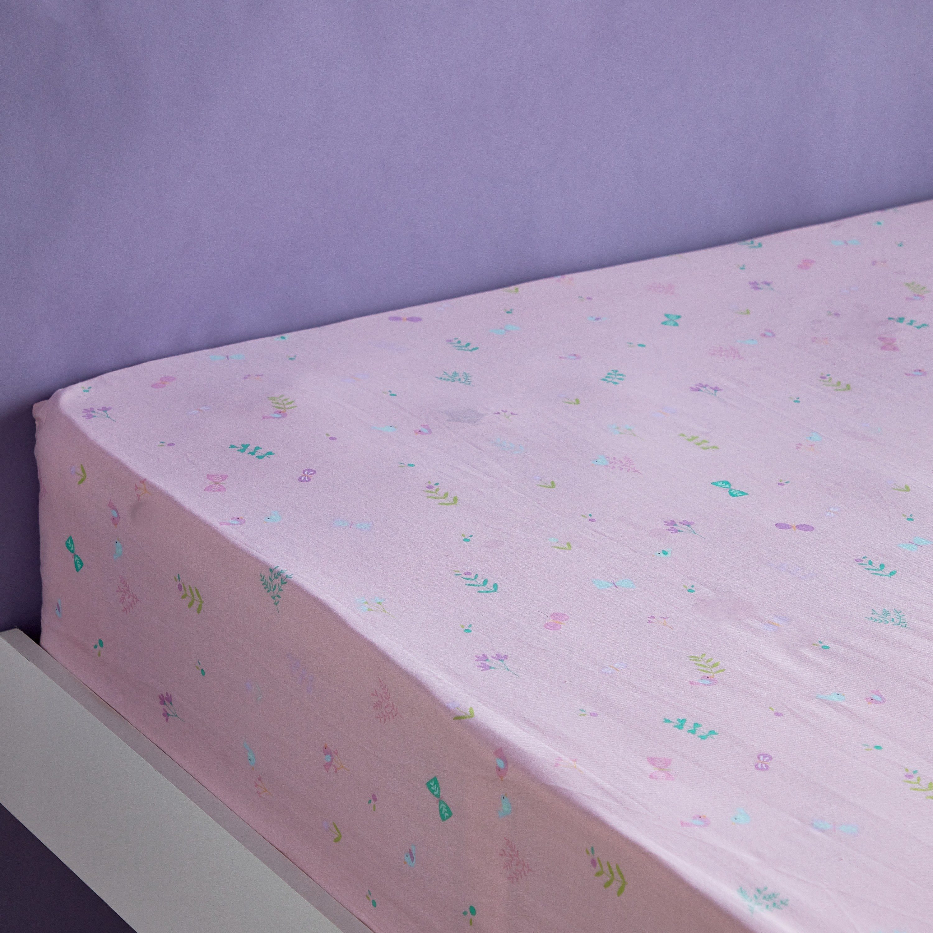 Beth Ballerina Cotton Printed 4-Piece Single  Comforter and Sheet Set - 135x220 cm-babyandkids-beddingandwindows-bedding-comforters-image-3