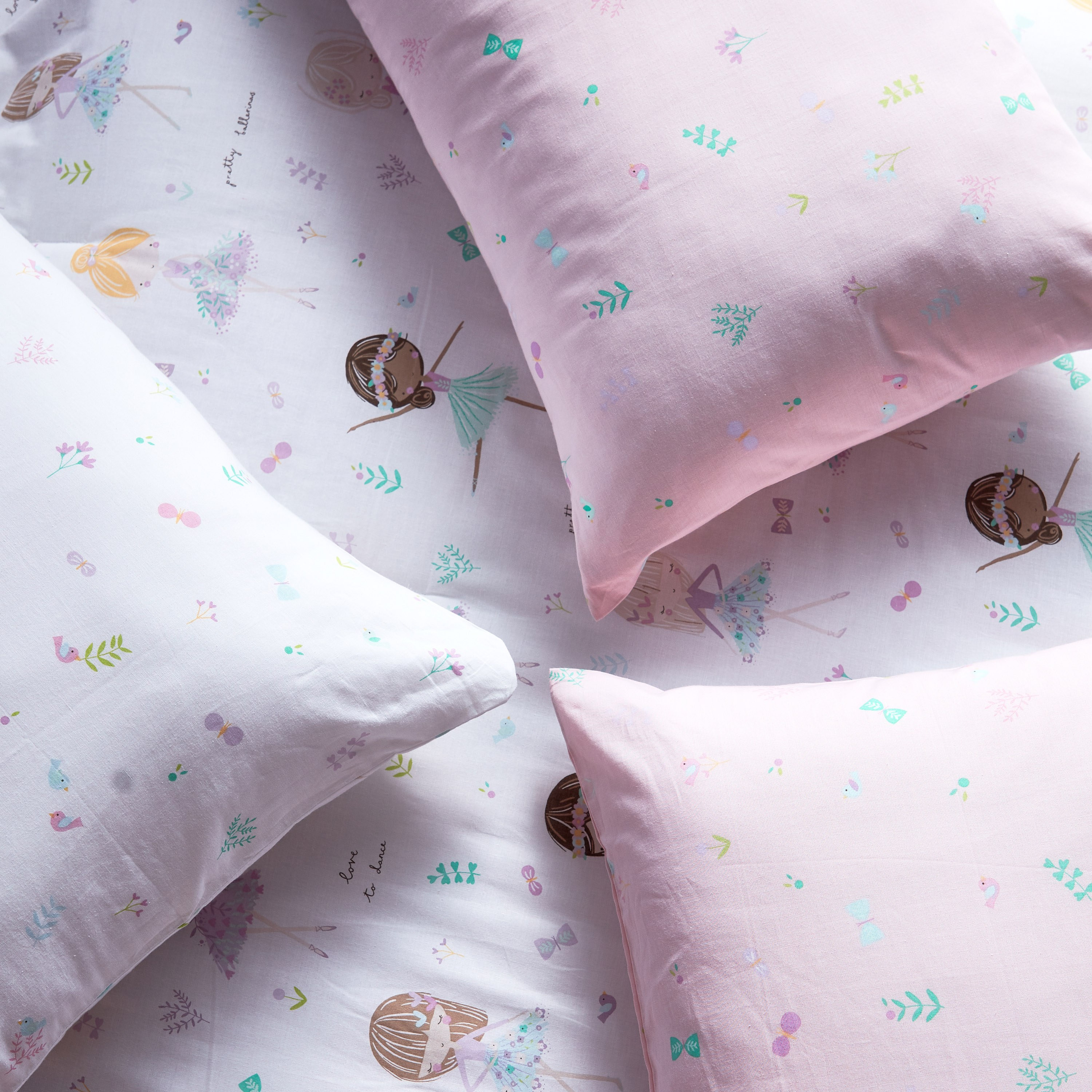 Beth Ballerina Cotton Printed 5-Piece Full  Comforter and Sheet Set - 160x220 cm-babyandkids-beddingandwindows-bedding-comforters-image-3