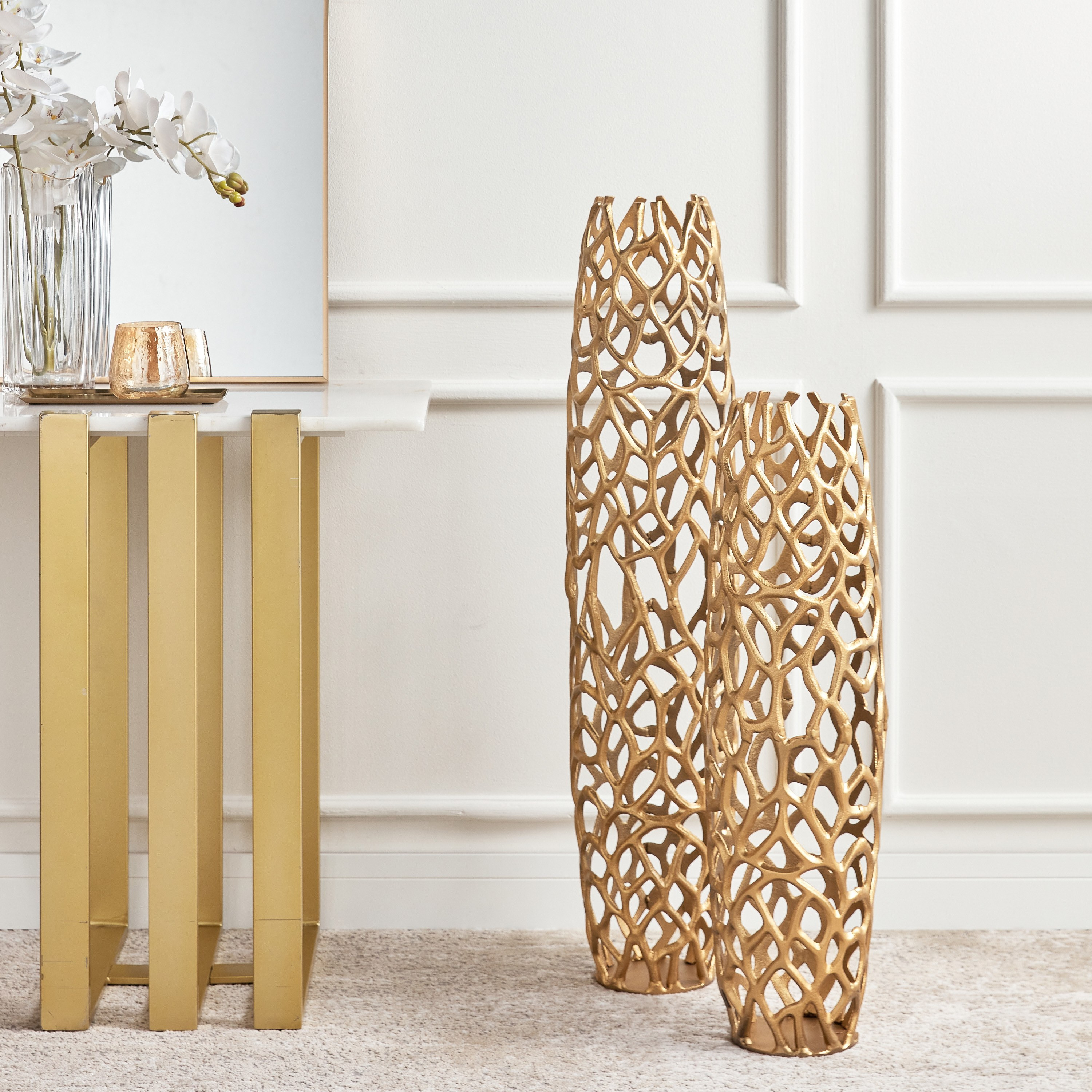 Trellis Metal Floor Vase - 100 cm-household-decor-vasesandbowls-image-3
