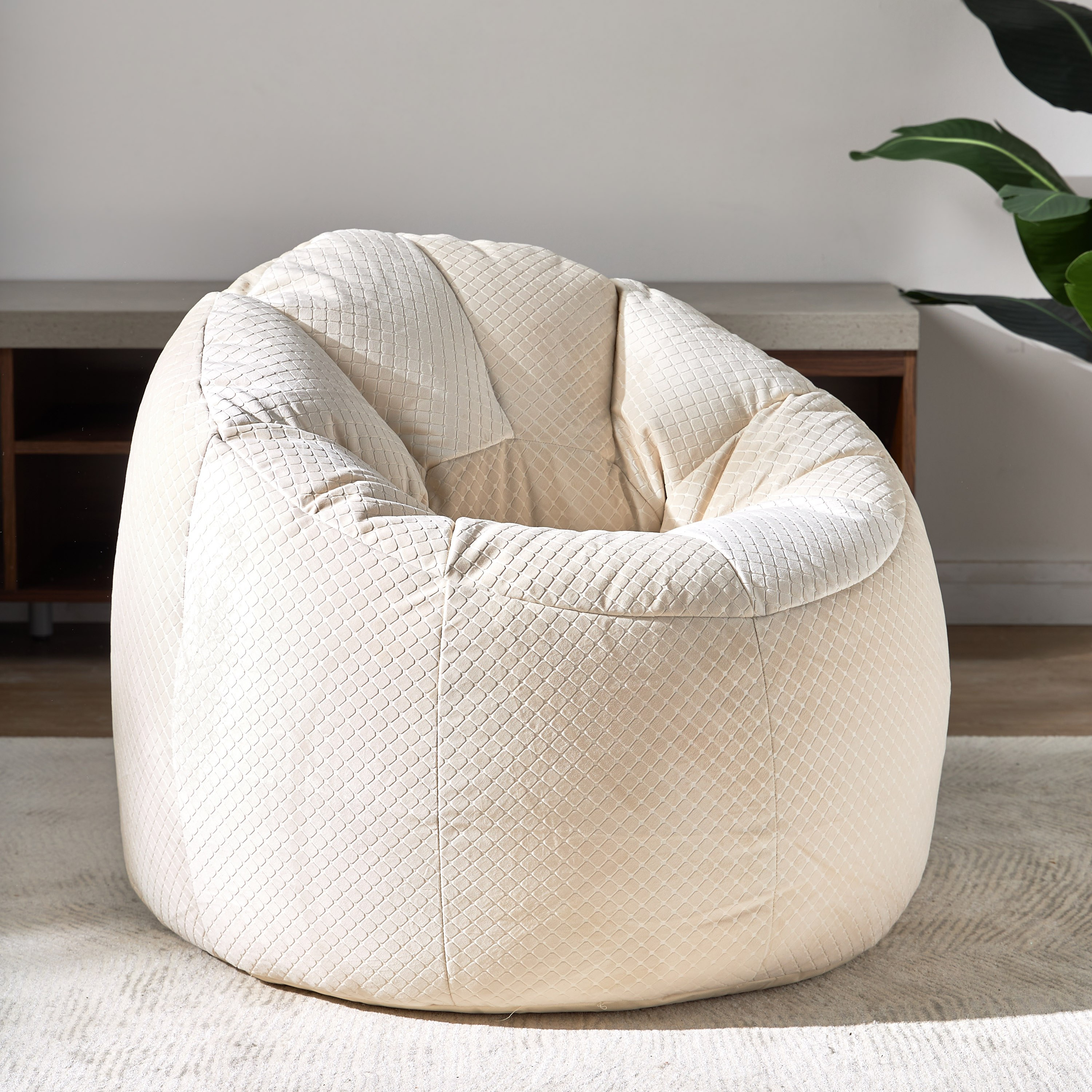 Velvet Bean Bag - 70x90 cm-household-cushionsandthrows-beanbags-image-1