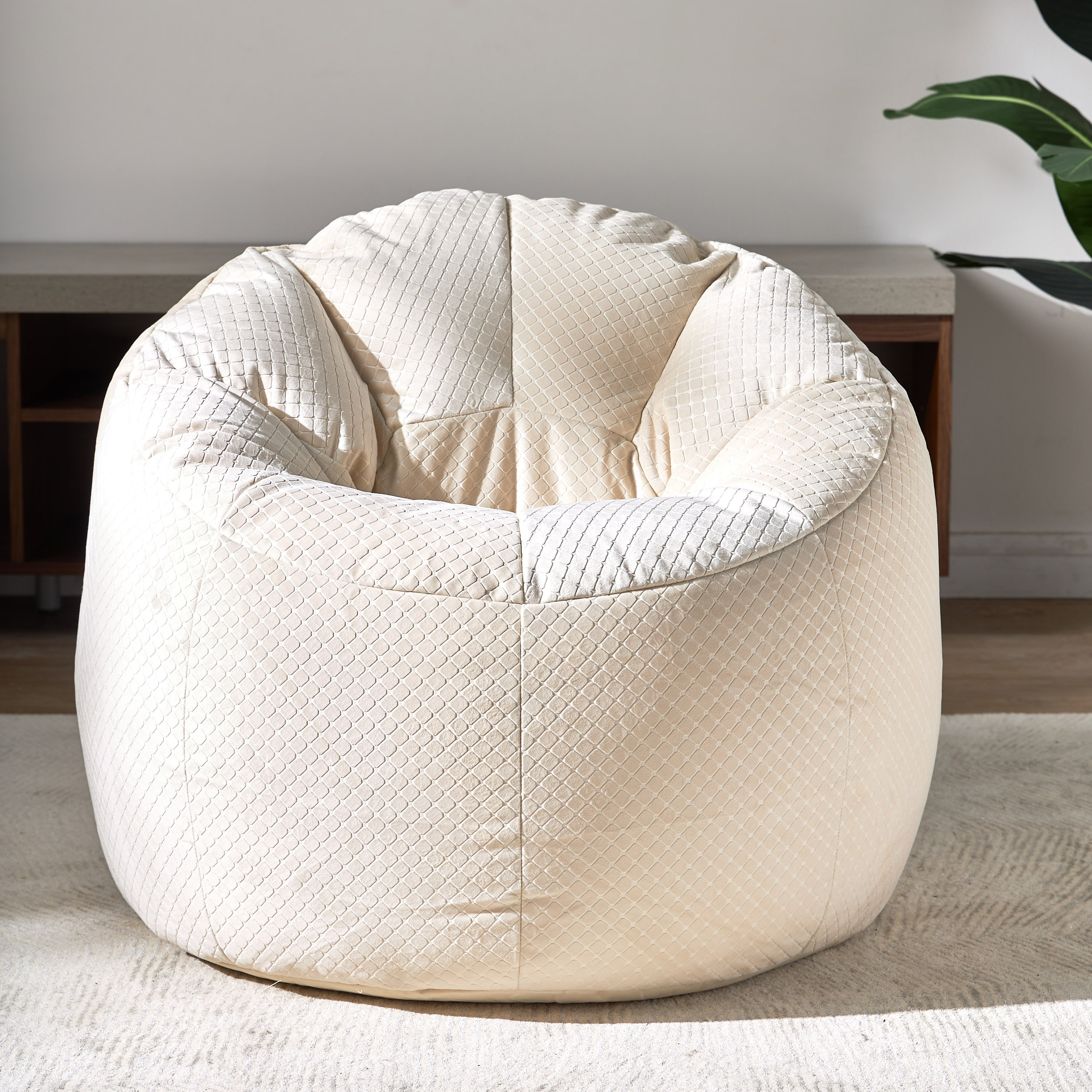 Velvet Bean Bag - 70x90 cm-household-cushionsandthrows-beanbags-image-2