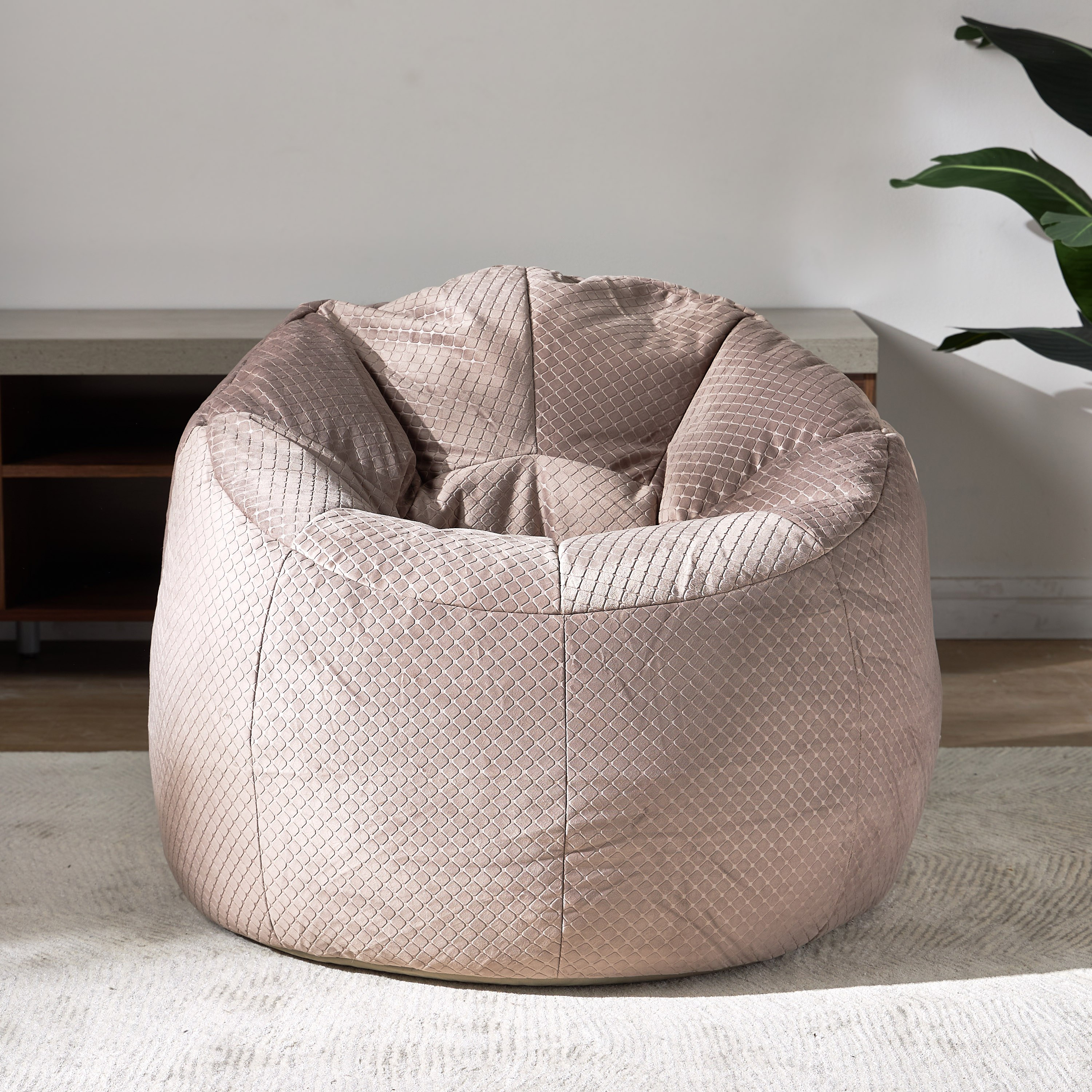 كرسي بين باج مخملي - 70x90 سم-household-cushionsandthrows-beanbags-image-2