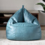 Faux Leather Bean Bag - 74x78 cm-furniture-sofaandseating-ottomansbeanbagsandpoufs-image-2