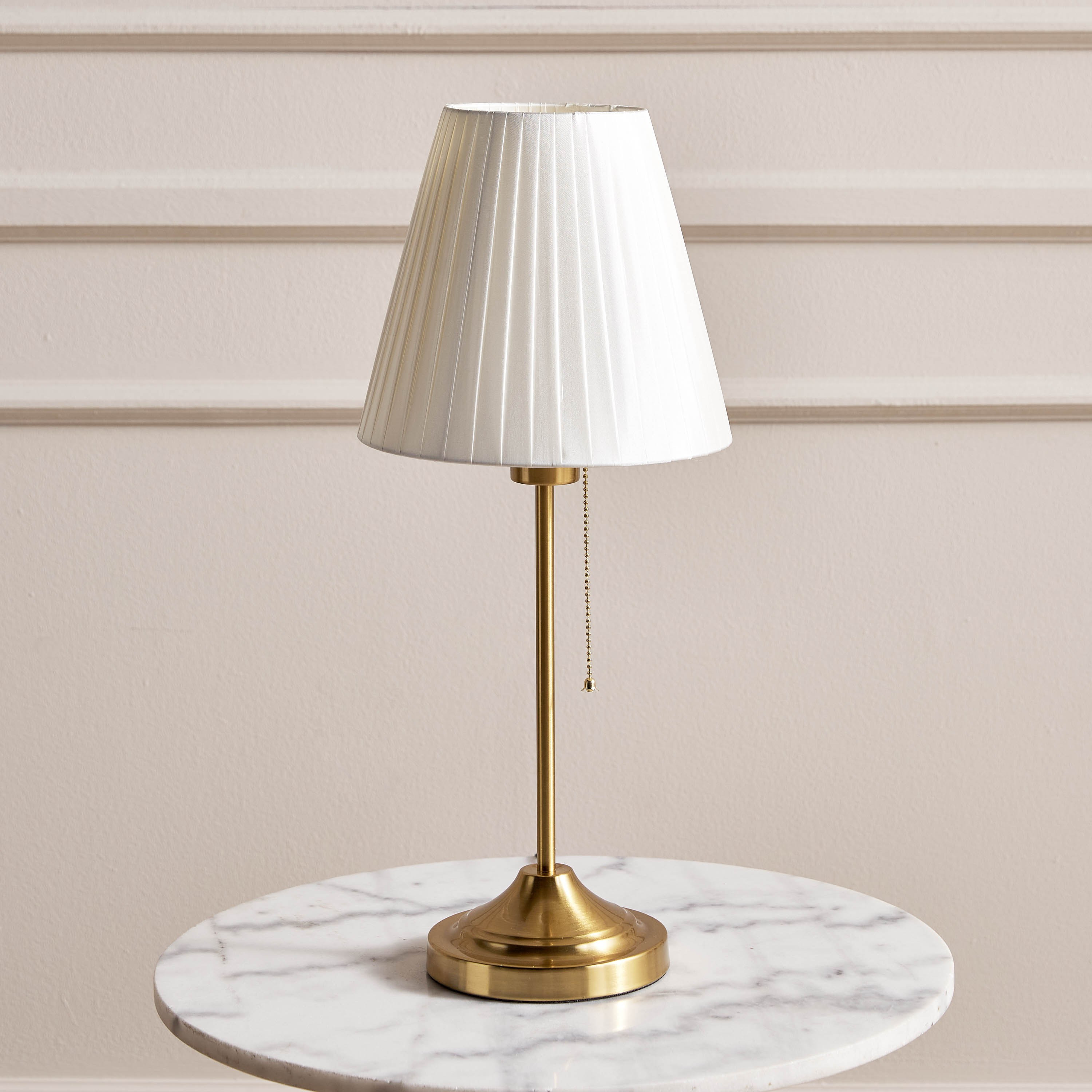 Metal table outlet lamp base