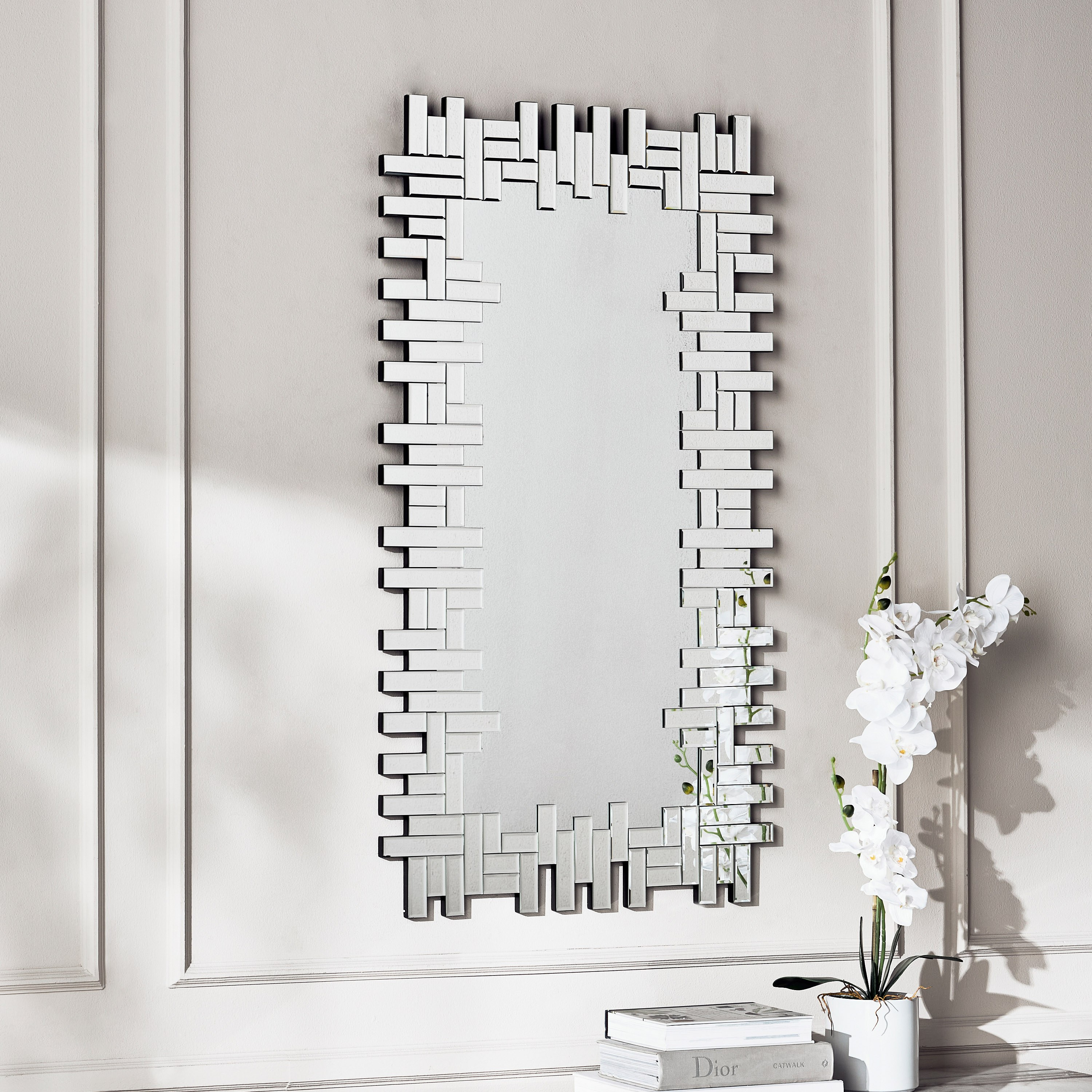 Ambrosine Wall Mirror - 120x65 cm-household-walldecorandmirrors-mirrors-wallmirrors-image-1