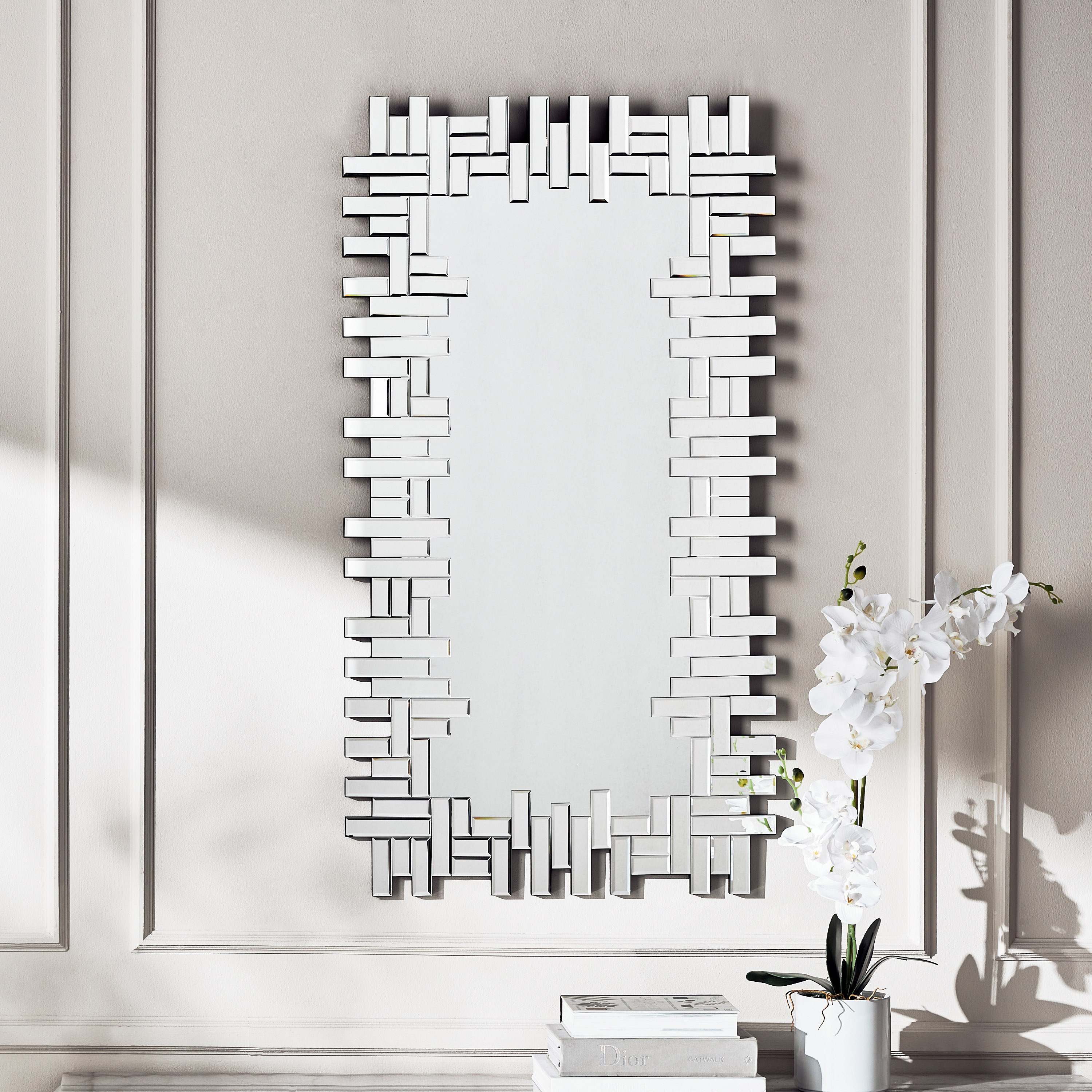 Ambrosine Wall Mirror - 120x65 cm-household-walldecorandmirrors-mirrors-wallmirrors-image-2