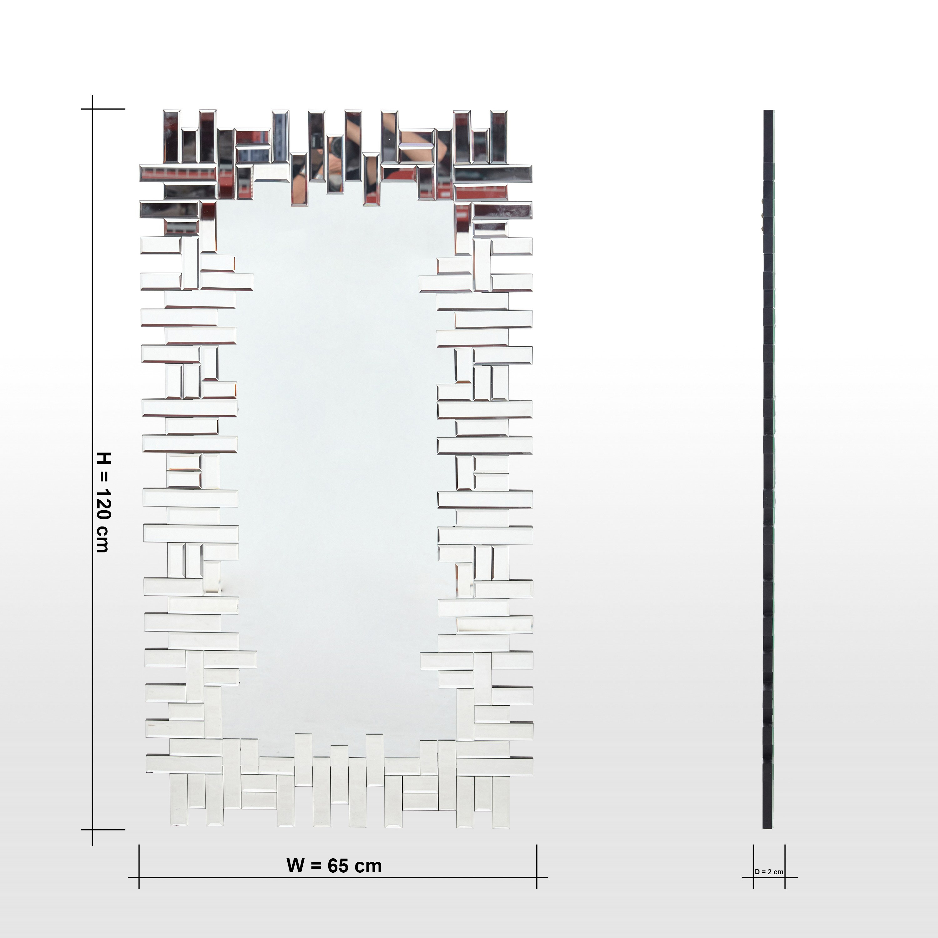 مرآة حائط - آمبروسين - 120x65 سم-household-walldecorandmirrors-mirrors-wallmirrors-image-4