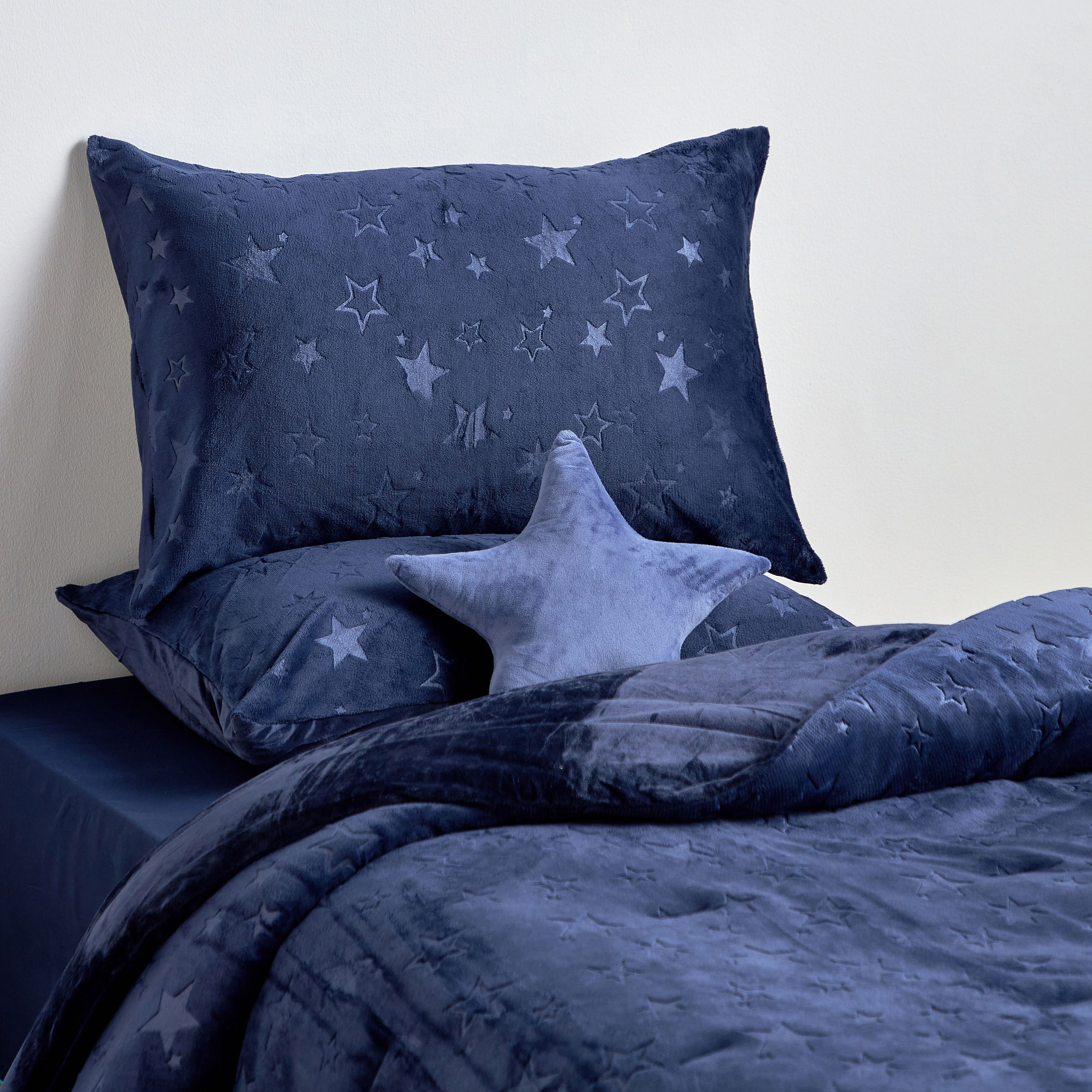 Frankie Little Star Cotton Printed 4-Piece Full Comforter and Sheet Set - 160x220 cm