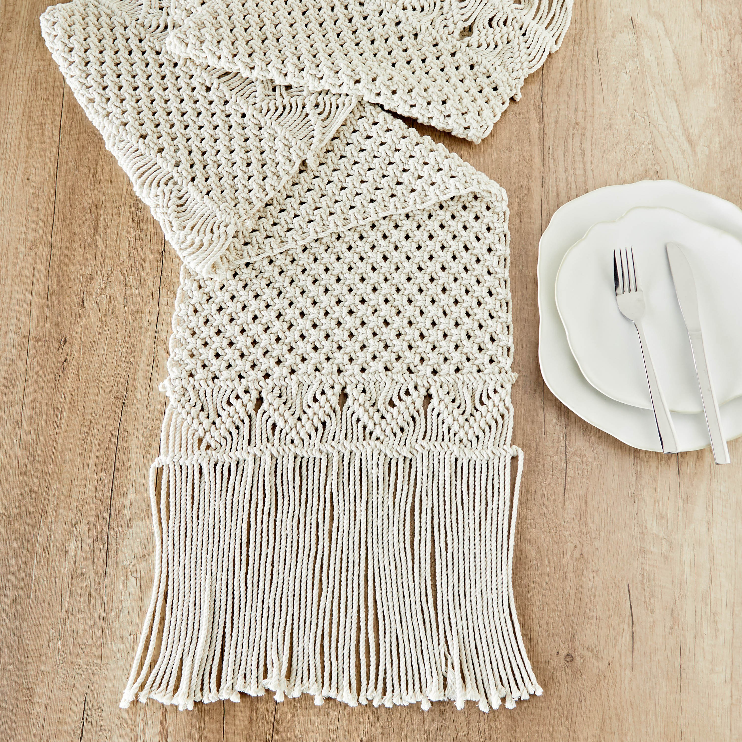 Macrame Runner - 33x145 cm-household-dining-tablelinen-runnersandtablecovers-image-1