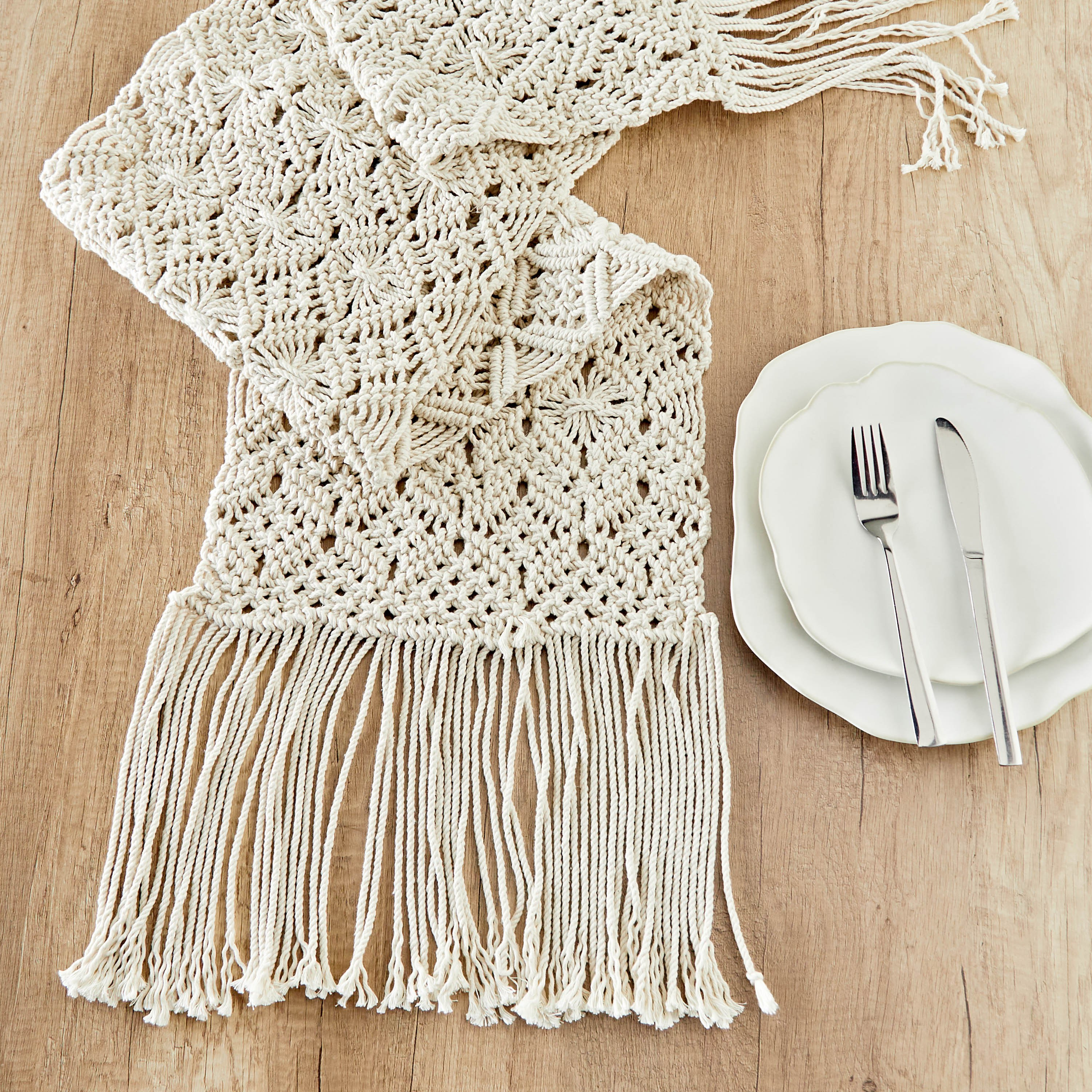 Macrame Runner - 33x145 cm-household-dining-tablelinen-runnersandtablecovers-image-1