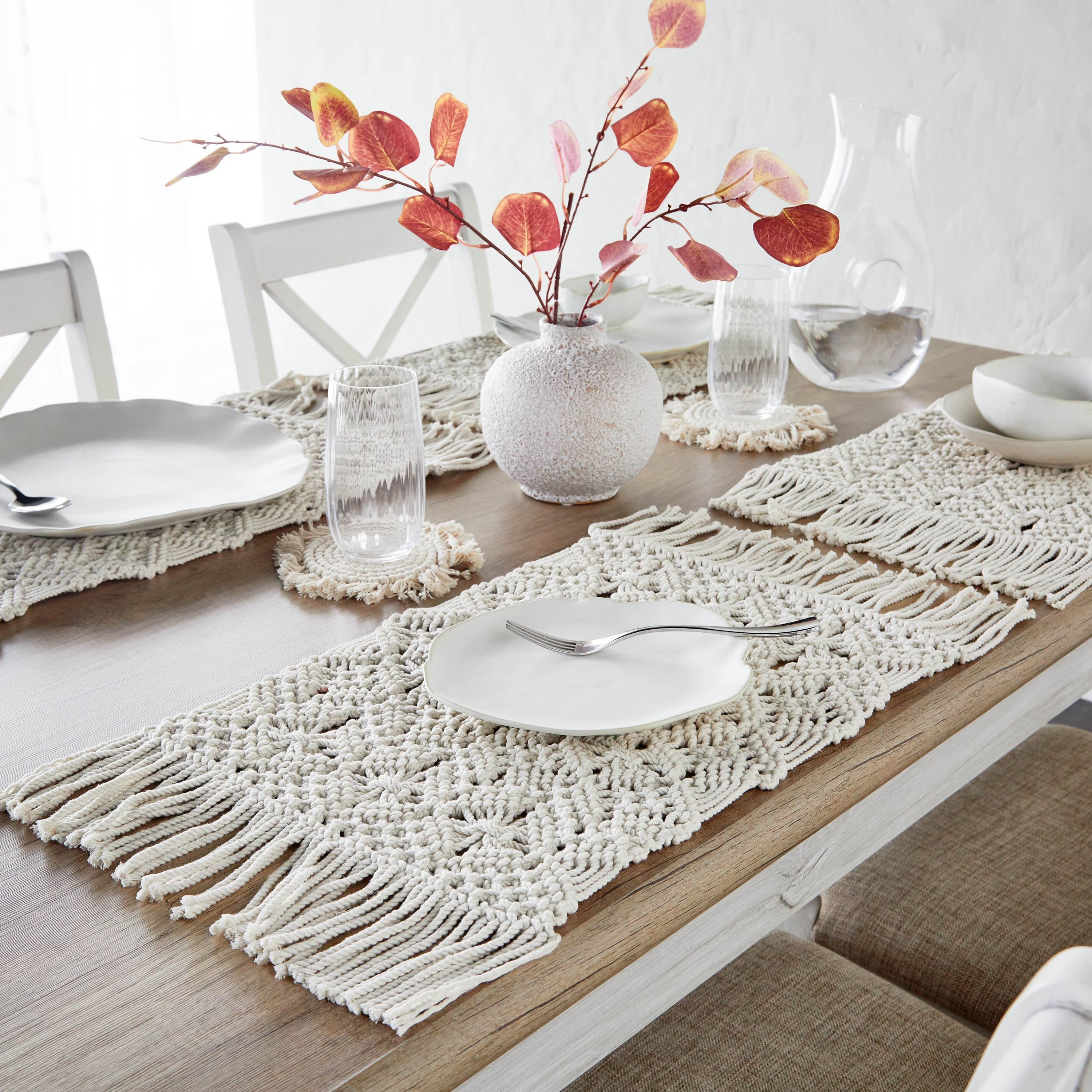 Macrame placemat deals