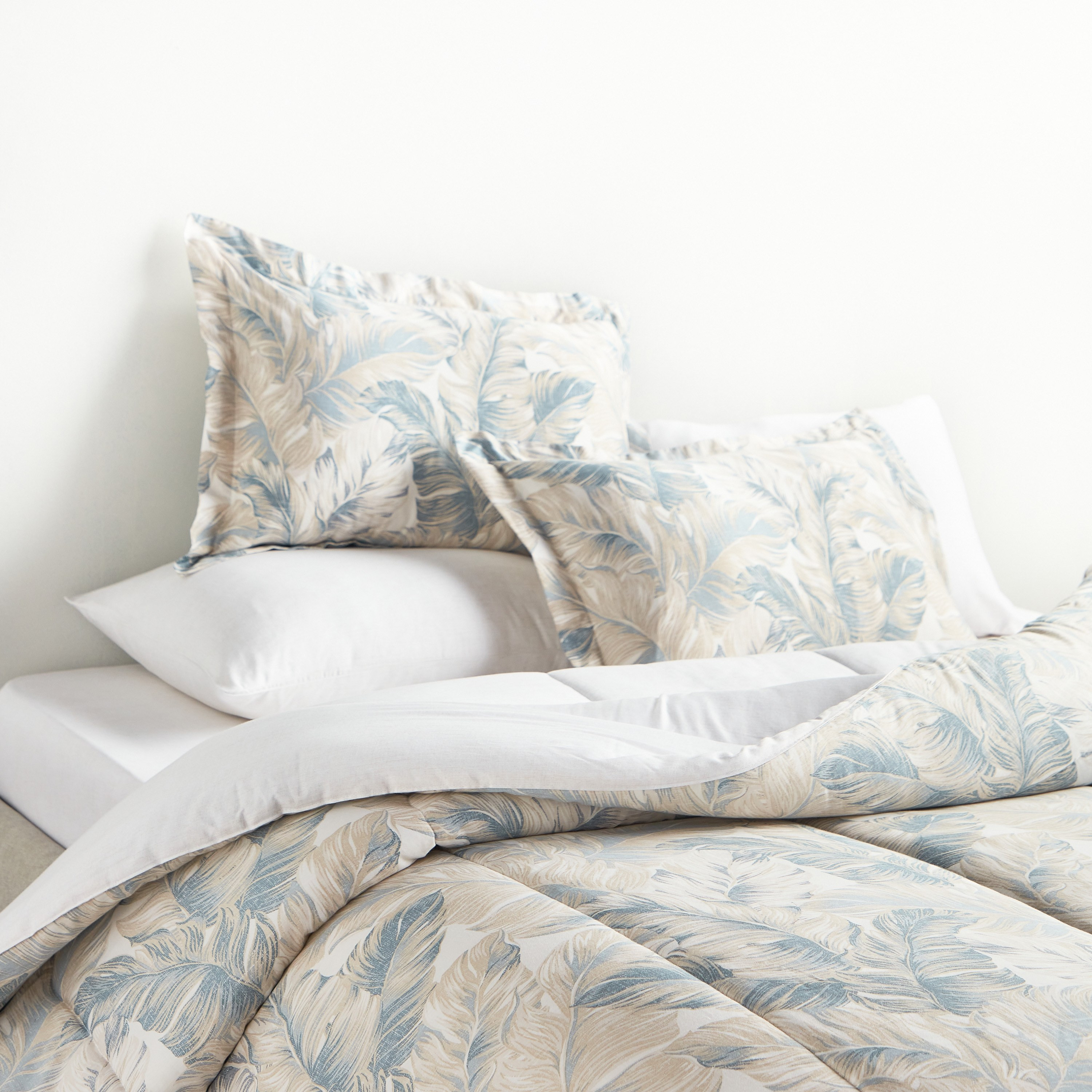 طقم لحاف وشرشف كينج 6 قطع قطن عدد خيوط 220 بطبعات - فرينش أوك - 240x260 سم-household-bedding-comfortersandbedspreads-bedinabag-image-1