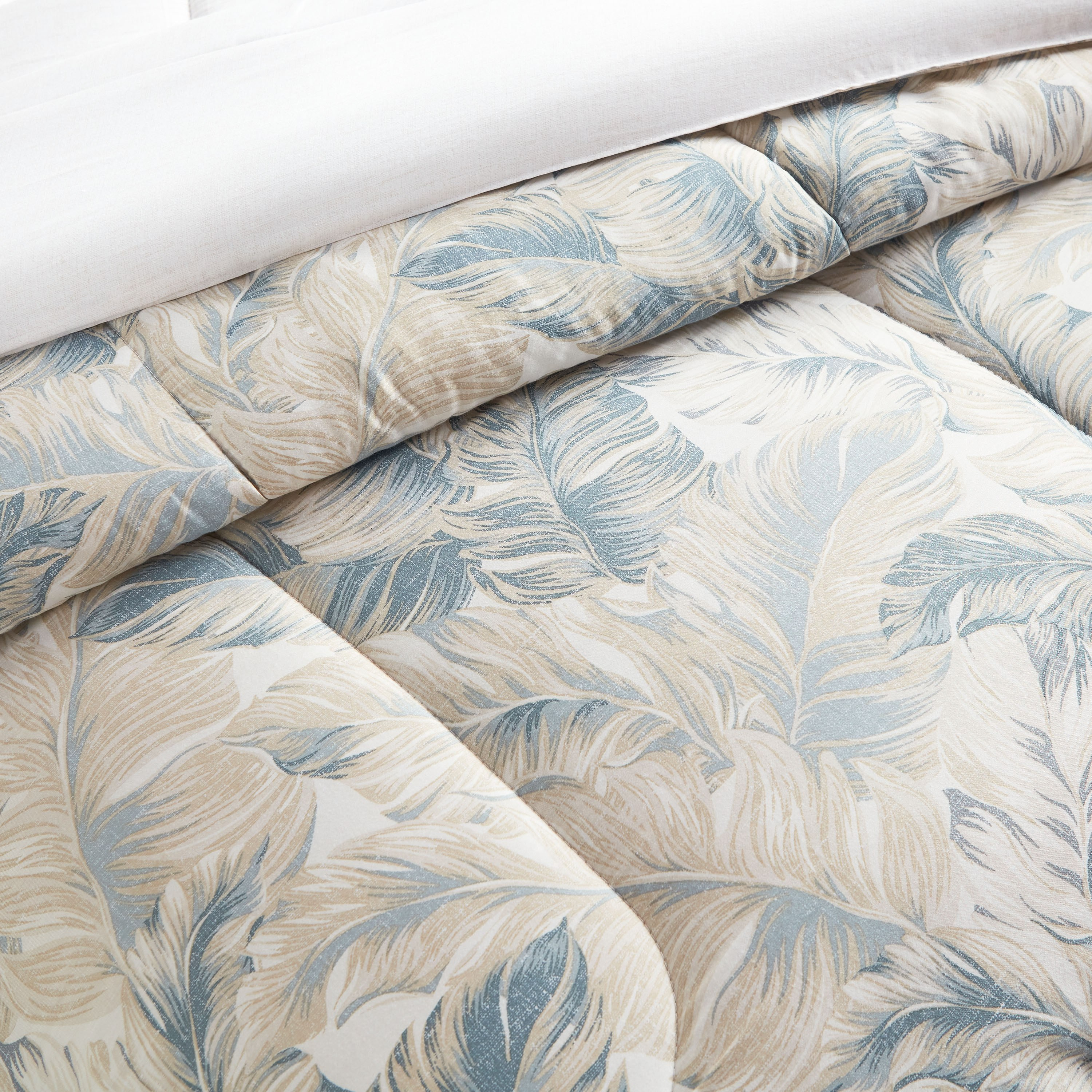 طقم لحاف وشرشف كينج 6 قطع قطن عدد خيوط 220 بطبعات - فرينش أوك - 240x260 سم-household-bedding-comfortersandbedspreads-bedinabag-image-3