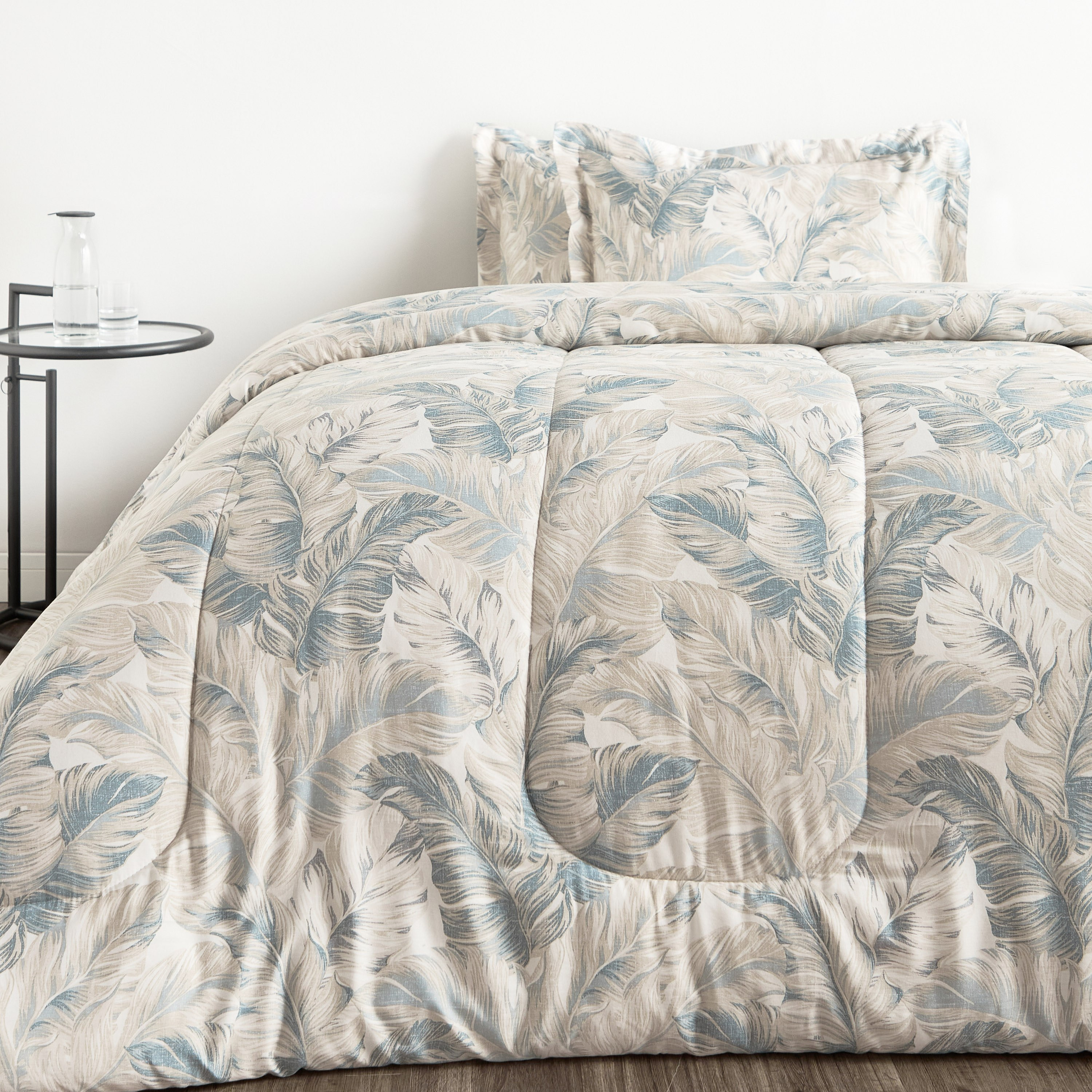 طقم لحاف وشرشف كينج 6 قطع قطن عدد خيوط 220 بطبعات - فرينش أوك - 240x260 سم-household-bedding-comfortersandbedspreads-bedinabag-image-2