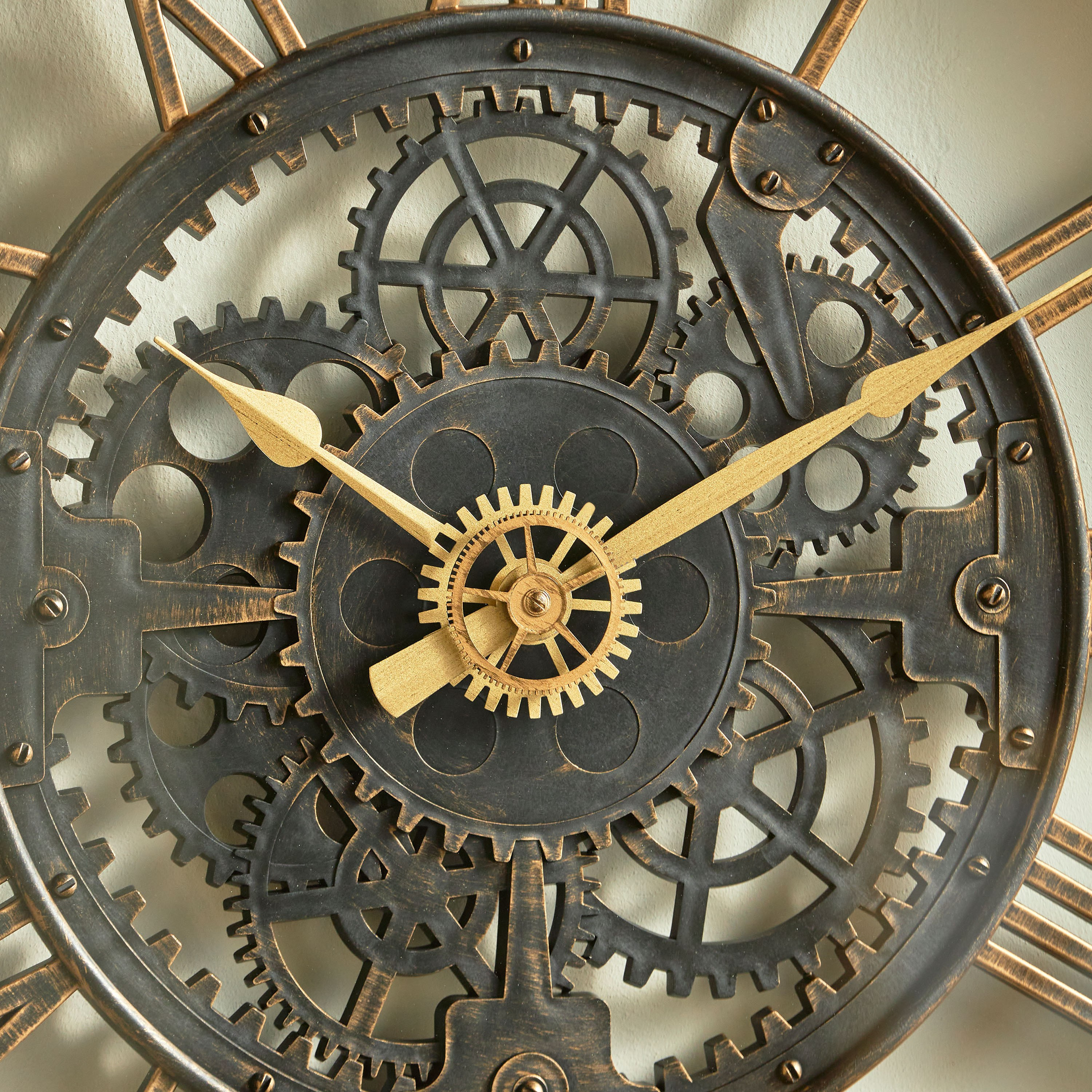 Quinn Gear Wall Clock - 61 cm-household-walldecorandmirrors-clocks-image-3