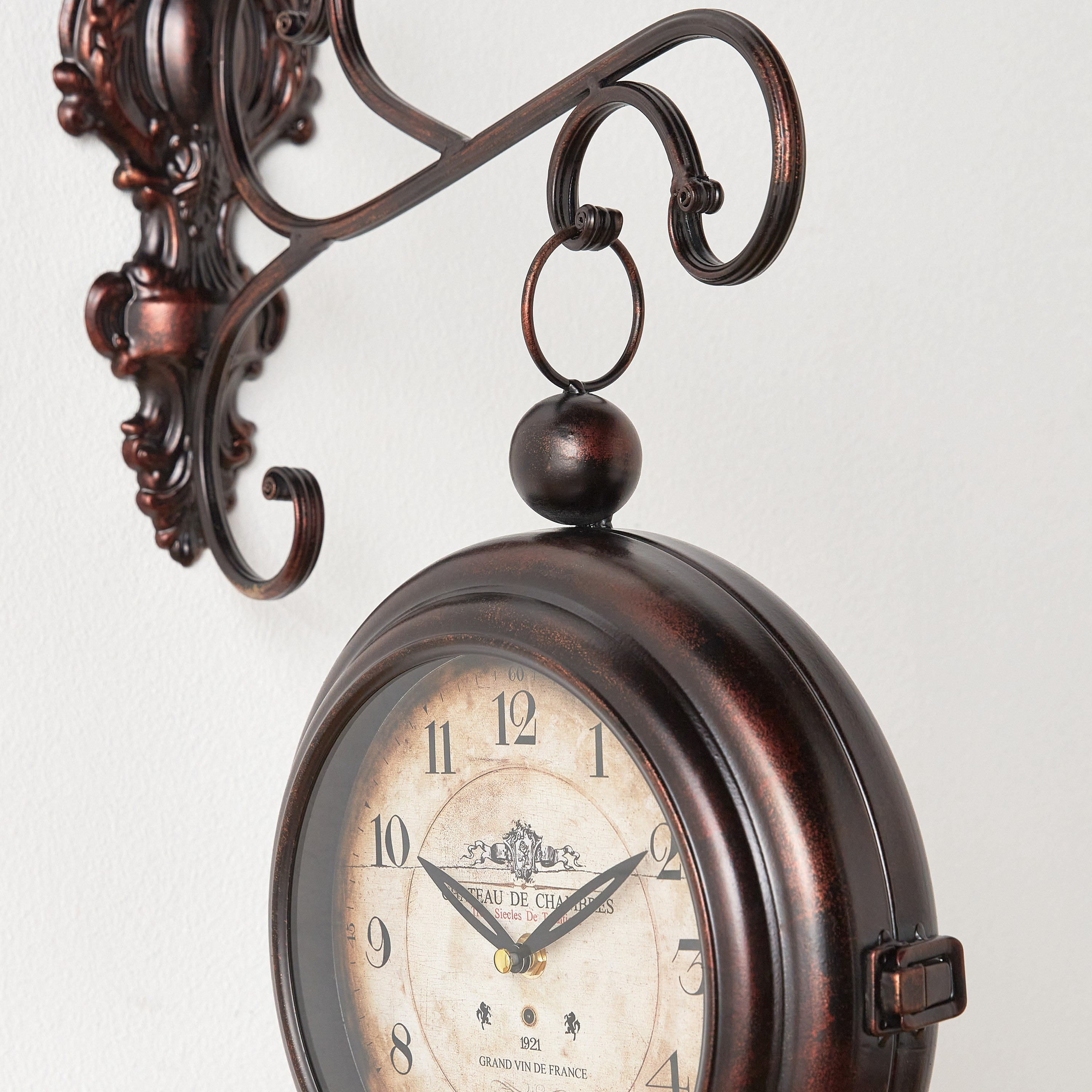 Harlow Pendulum Wall Clock - 46x40 cm-household-walldecorandmirrors-clocks-image-2