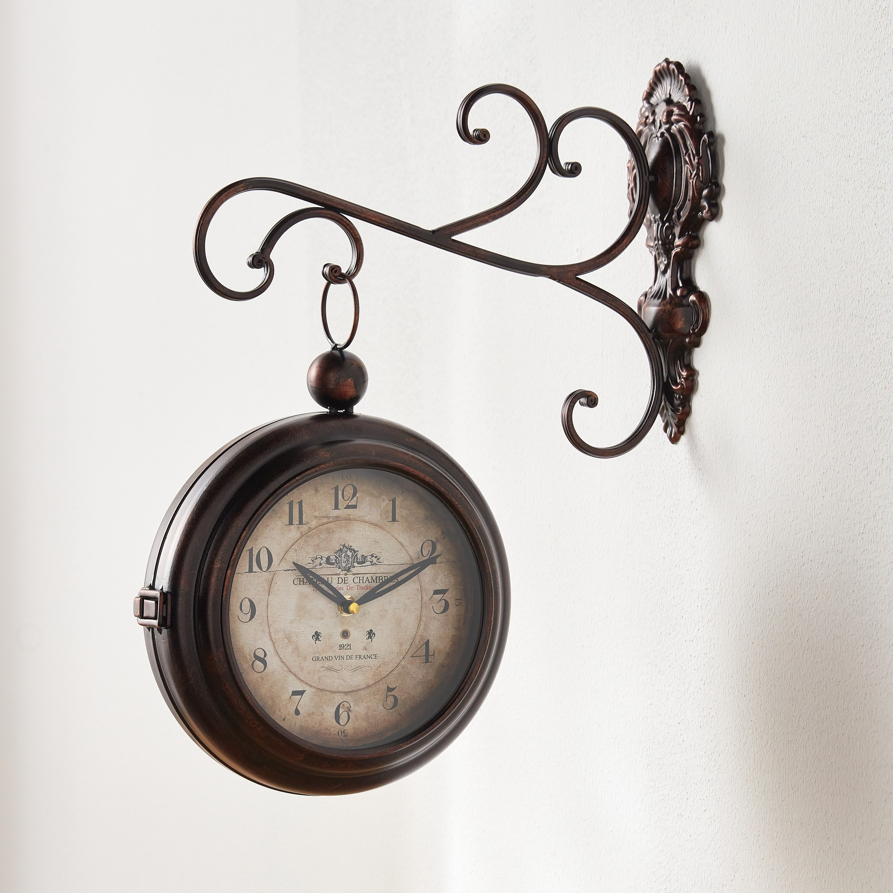 Harlow Pendulum Wall Clock - 46x40 cm-household-walldecorandmirrors-clocks-image-3